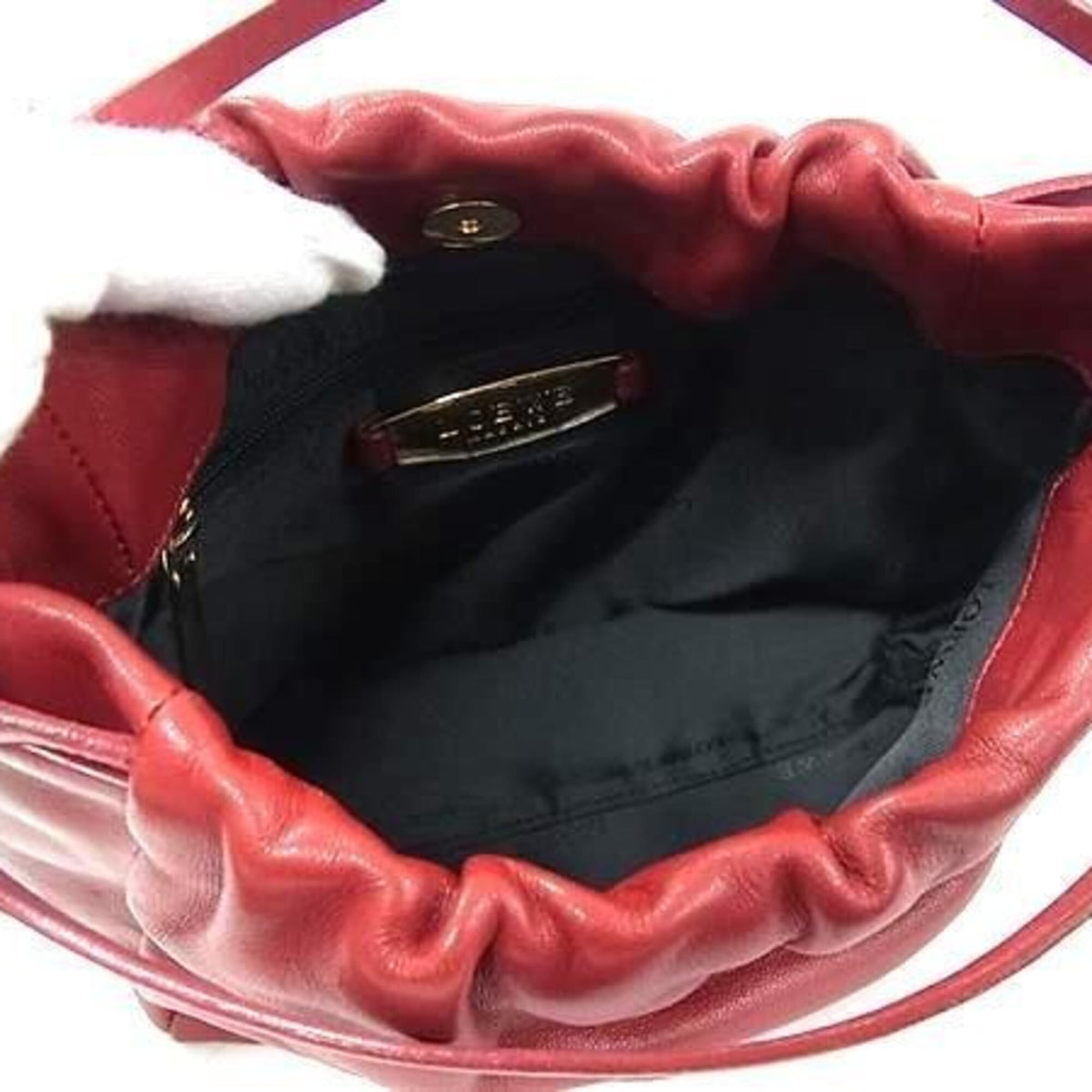 Loewe Red Color Nappa Leather Leather Handbag Tote Bag (Pre-Owned)