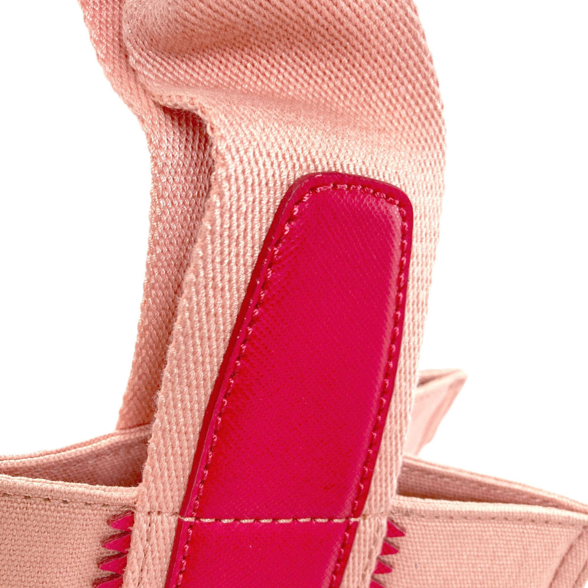 Tory Burch Pink Canvas Handbag (Pre-Owned)