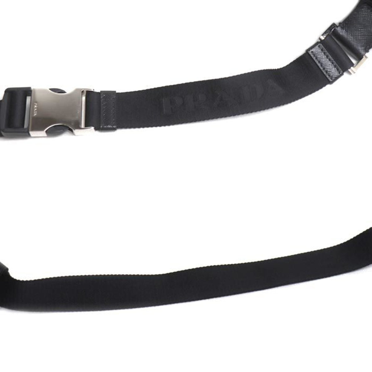Prada Black Nylon Leather Sling Bag (Pre-Owned)