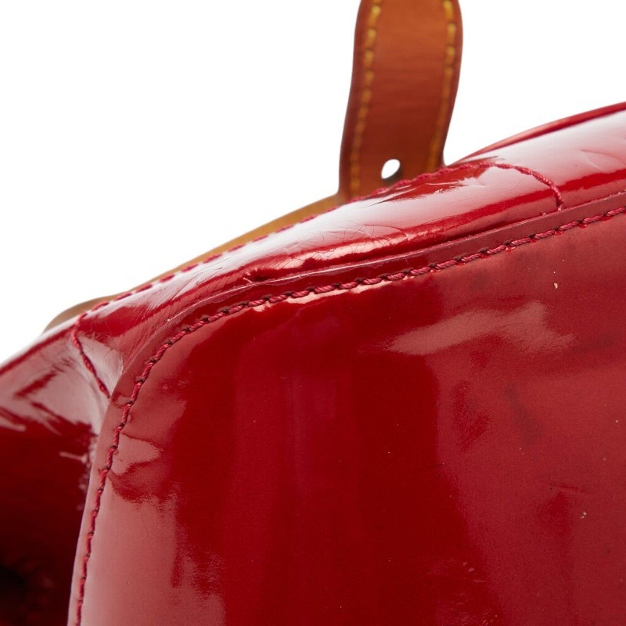 Louis Vuitton Pomme D'amour Red Color Patent Leather Handbag (Pre-Owned)