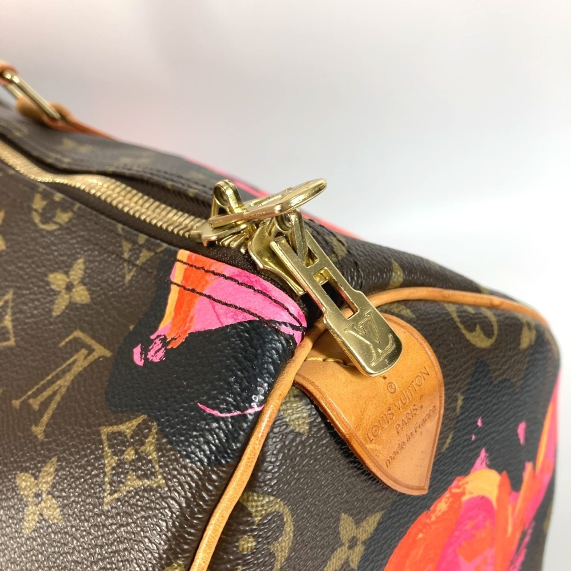 Louis Vuitton Monogram Rose Brown Monogram Rose Pink Monogram Boston Bag (Pre-Owned)