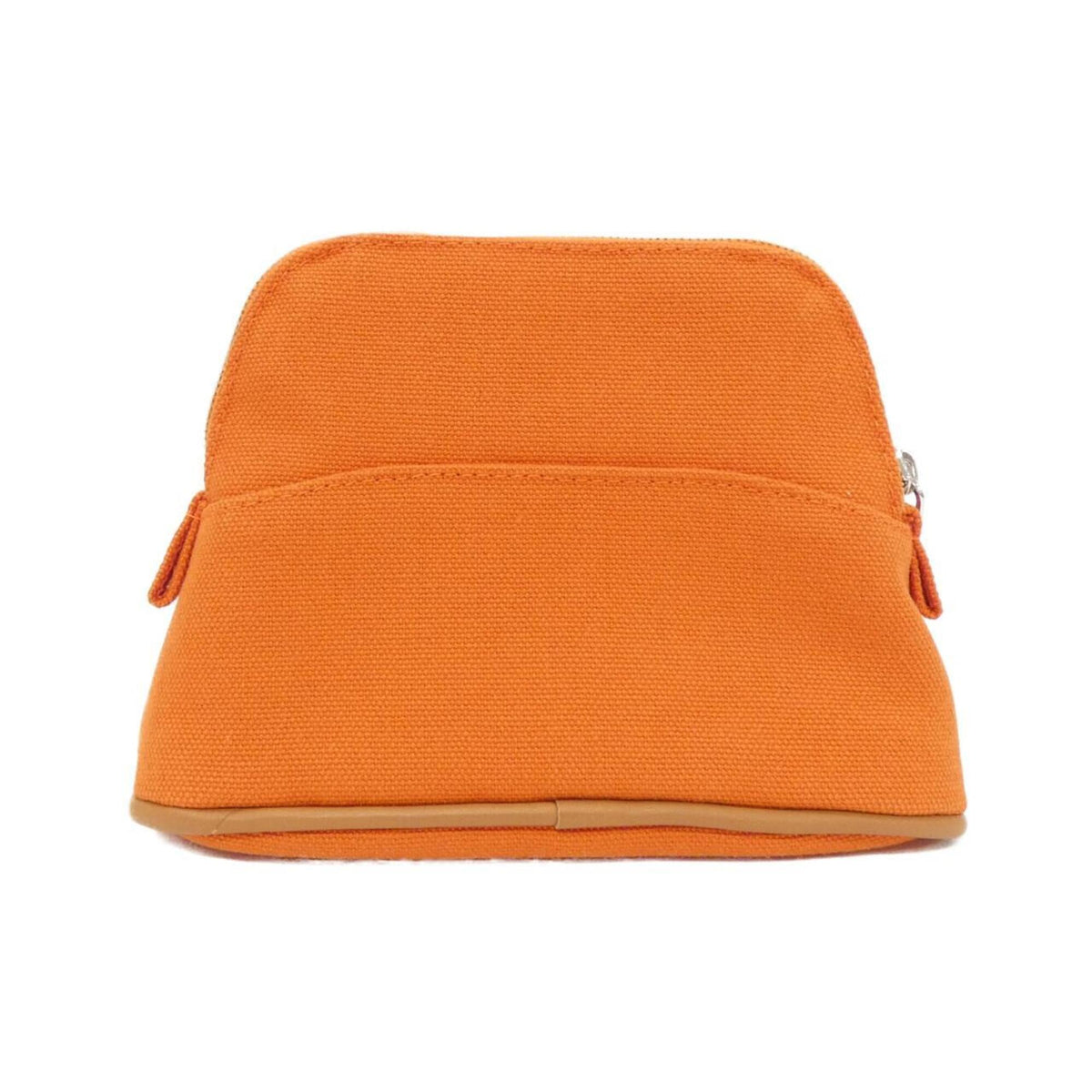 Hermes Feu Orange Canvas Handbag Pouch (Pre-Owned)