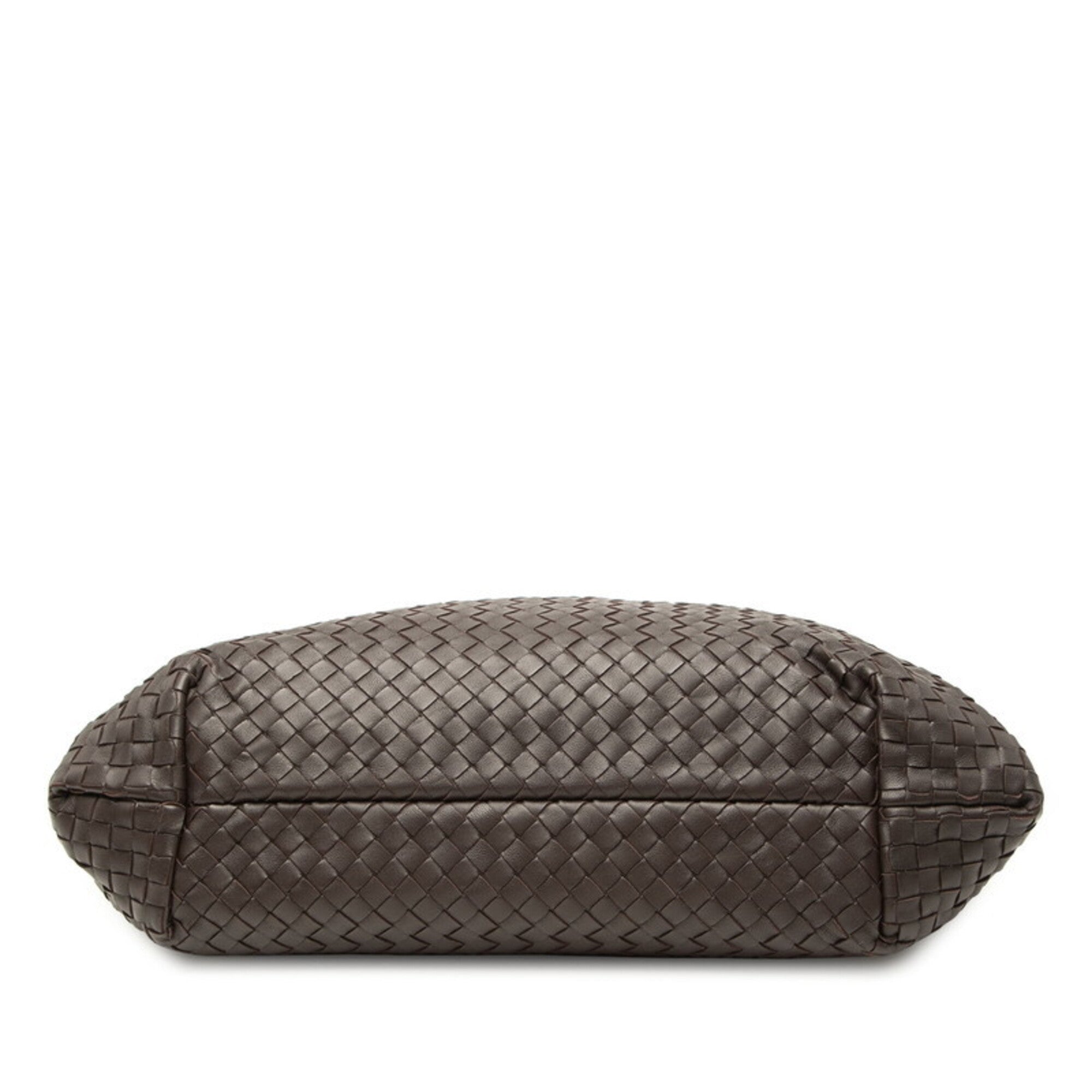 Bottega Veneta Brown Leather Handbag Tote Bag (Pre-Owned)