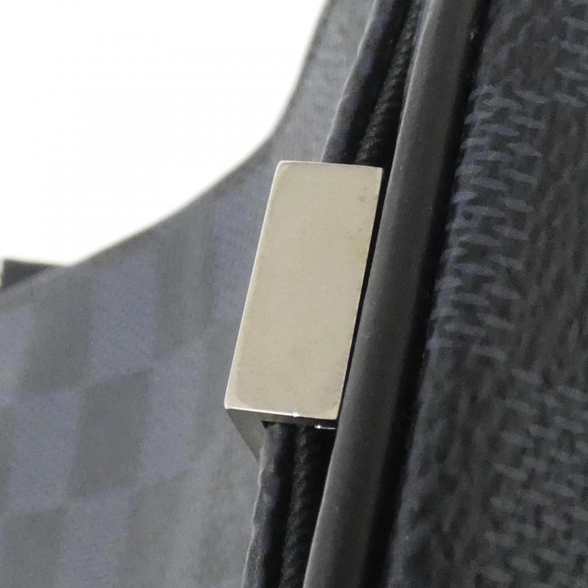 Louis Vuitton Black Cobalt Coated Canvas Shoulder Bag (Pre-Owned)