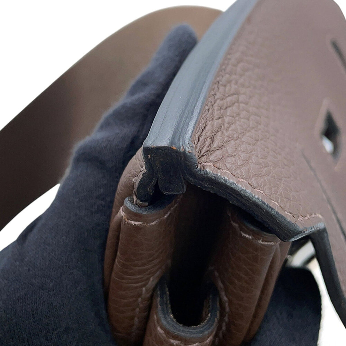 Hermes Kelly Cacao Togo Leather Sling Bag (Pre-Owned)