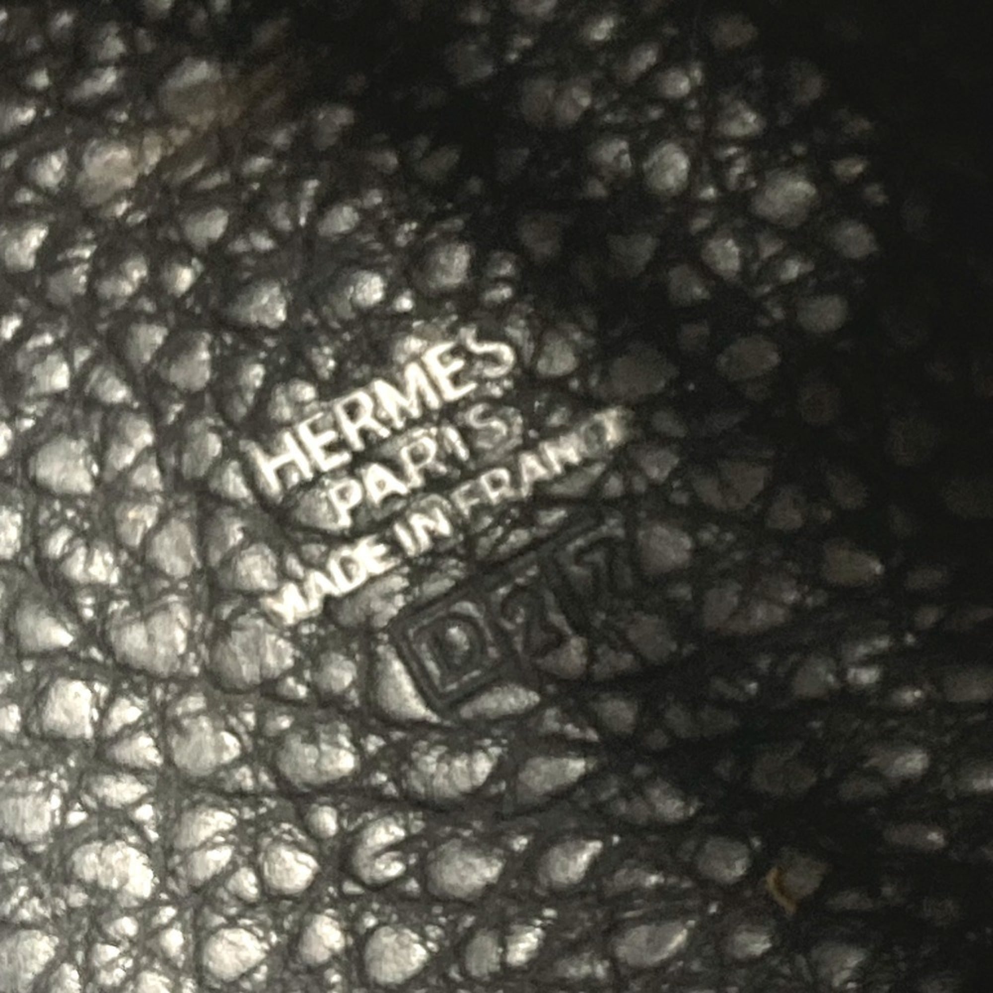 Hermes Black Leather Handbag Pouch (Pre-Owned)
