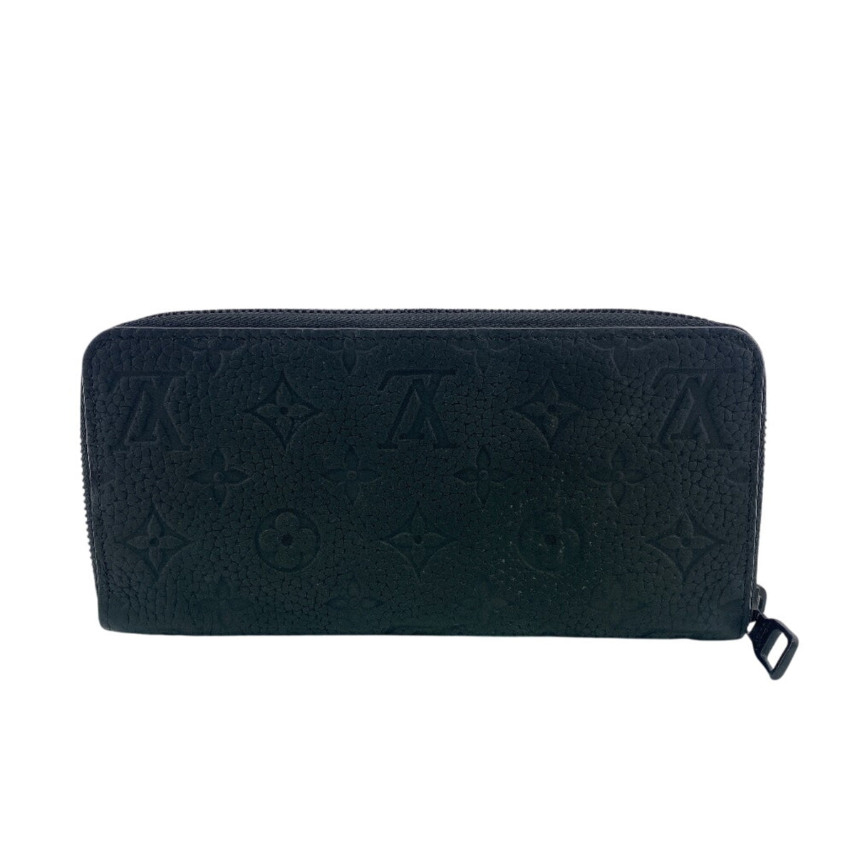 Louis Vuitton Taurillon Black Leather Long Wallet (Bi-Fold) (Pre-Owned)