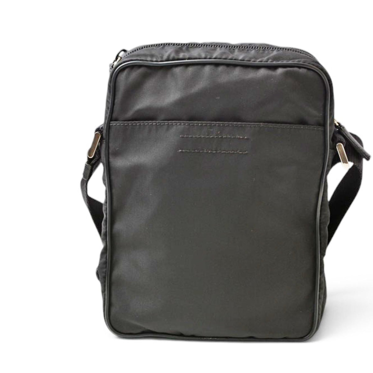 Prada Black Nylon Crossbody Bag Shoulder Bag (Pre-Owned)