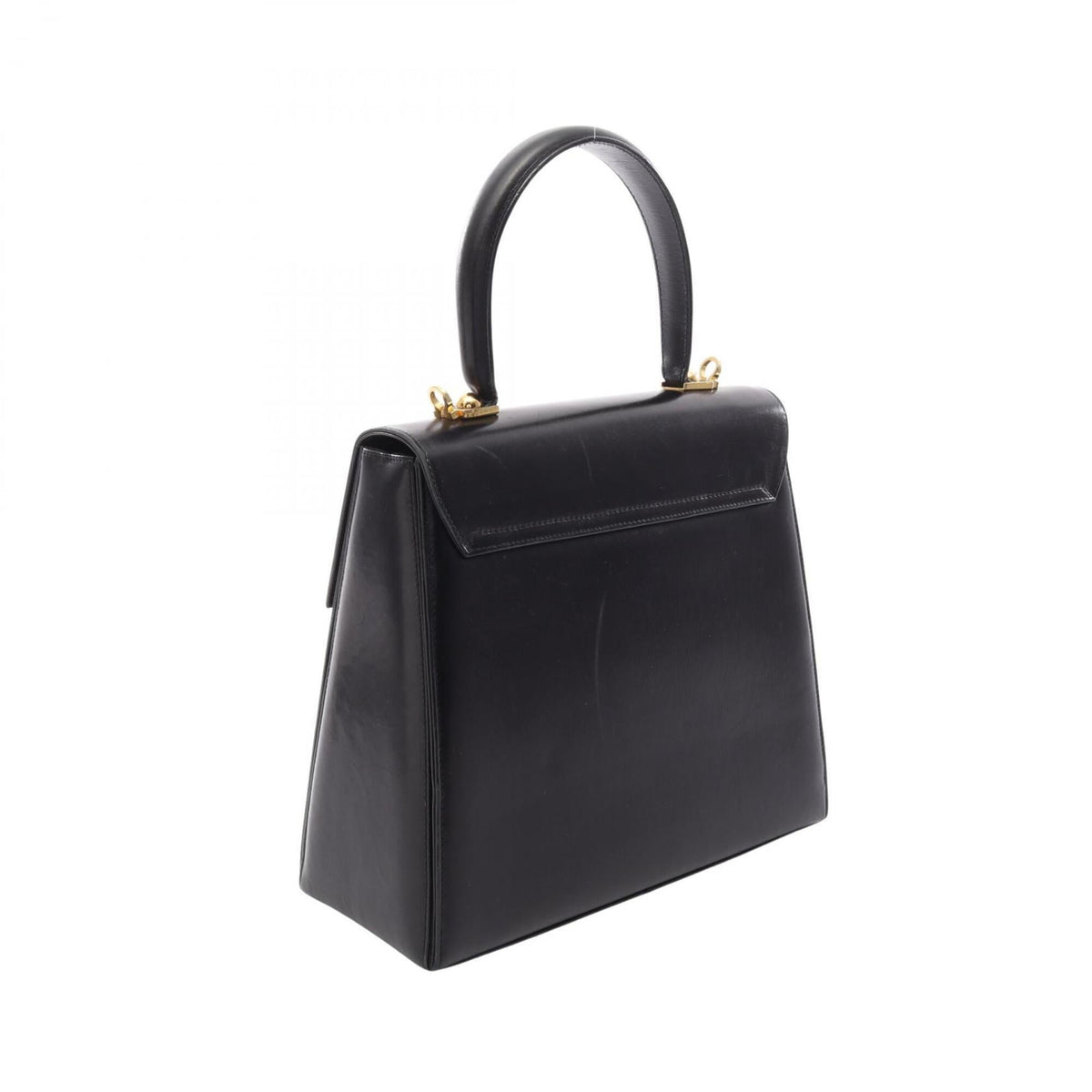 Salvatore Ferragamo Black Leather Handbag (Pre-Owned)
