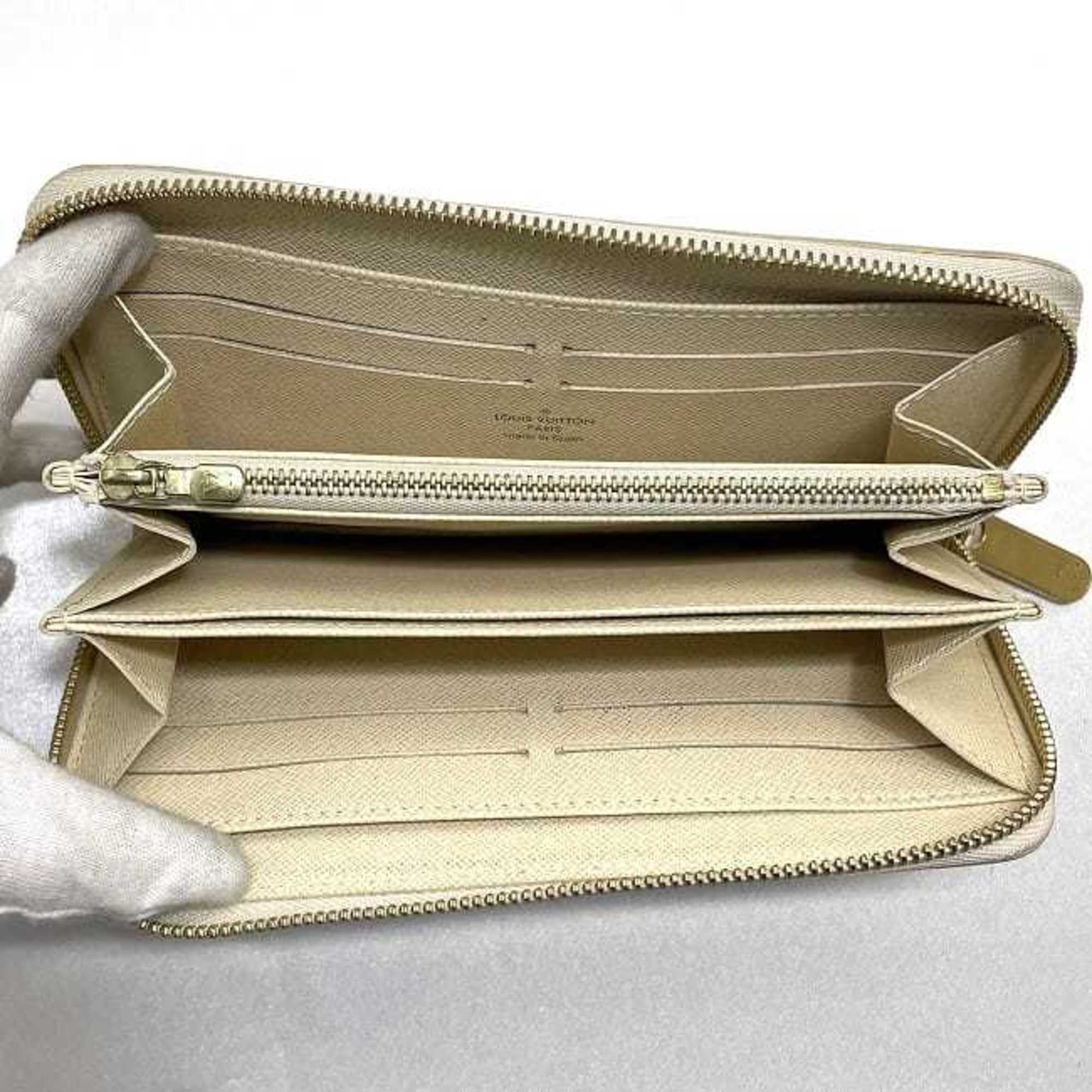 Louis Vuitton Gray White Damier Canvas Long Wallet (Bi-Fold) (Pre-Owned)