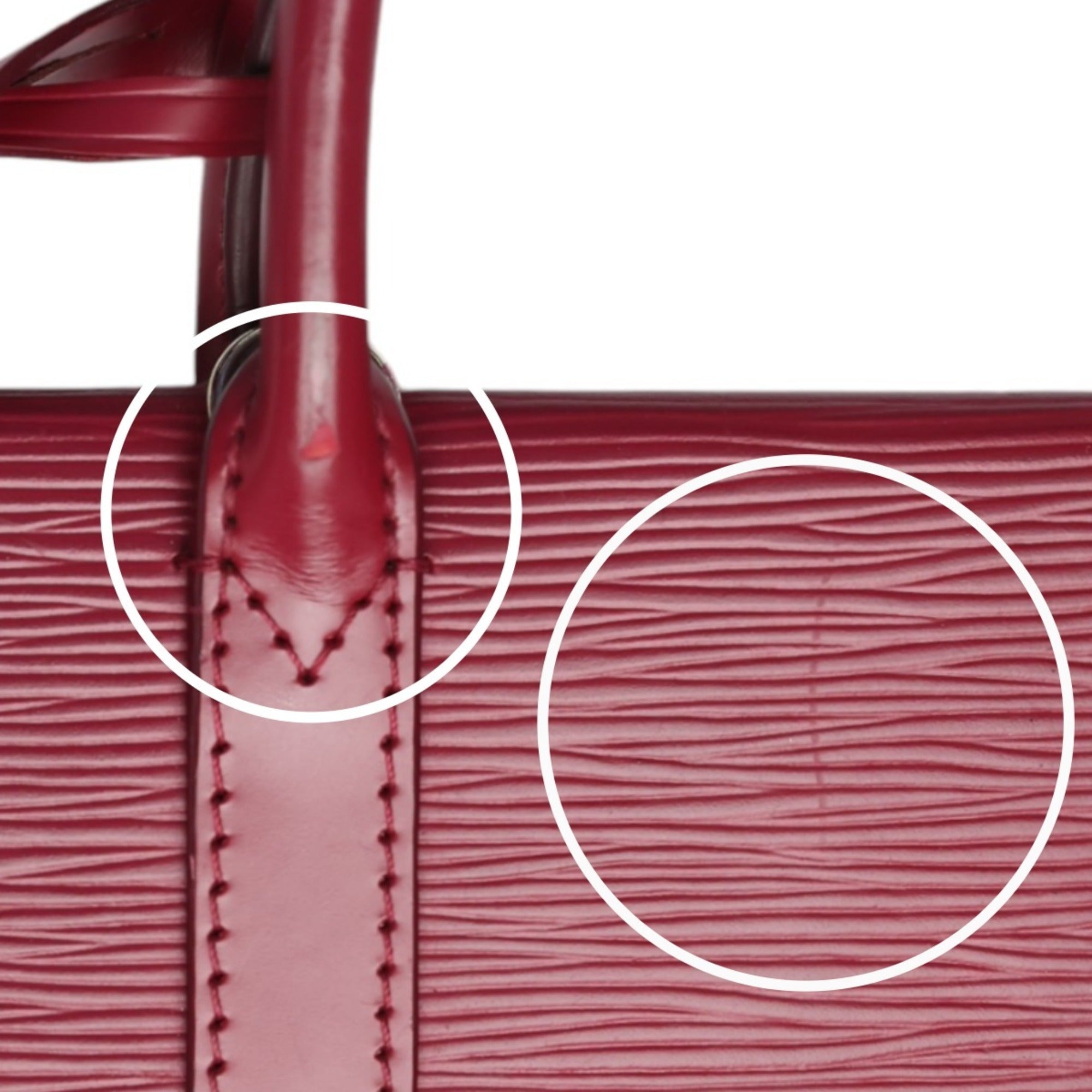 Louis Vuitton Fuchsia Galle Red Color Epi Leather Handbag Shoulder Bag (Pre-Owned)