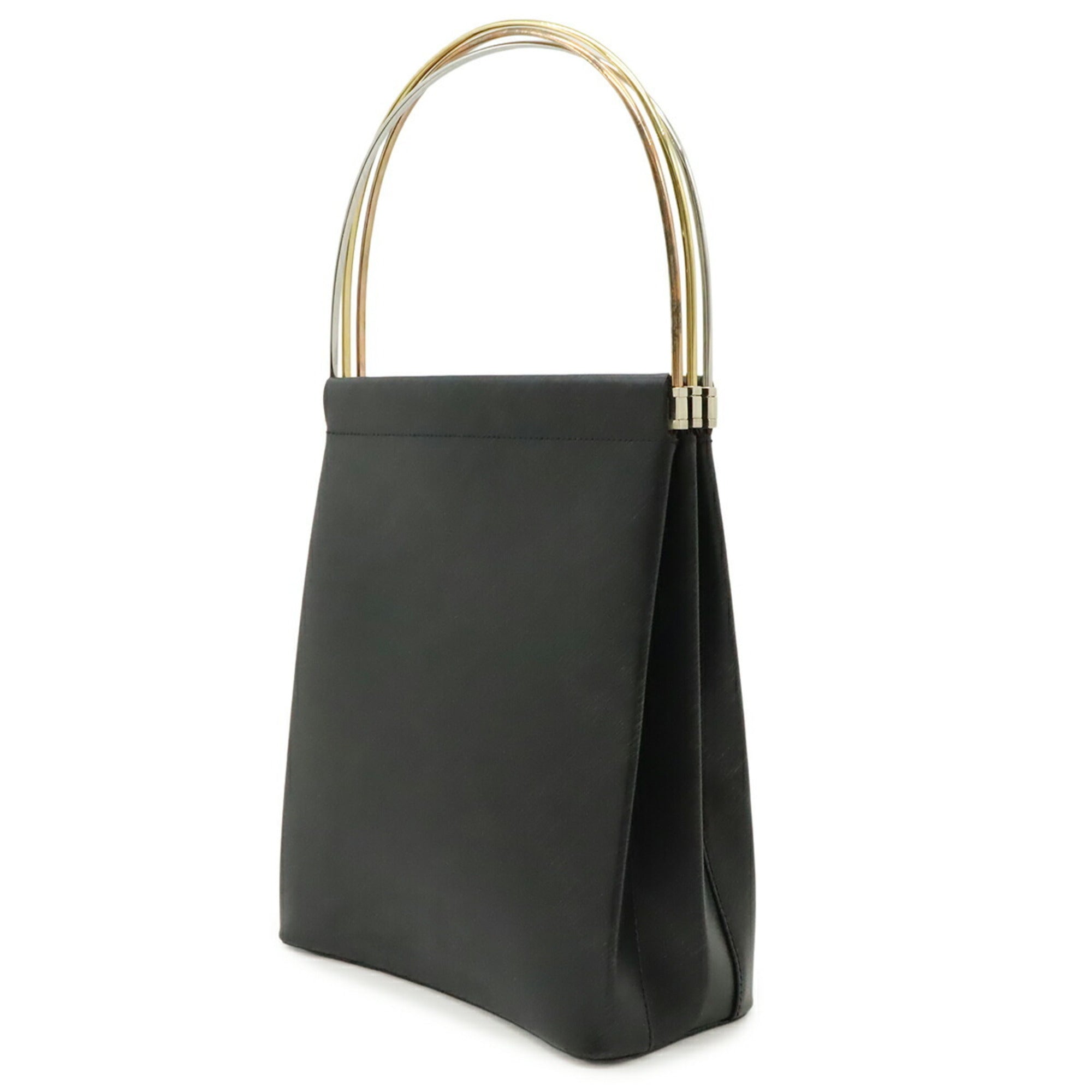Cartier Black Urethane Leather Handbag (Pre-Owned)
