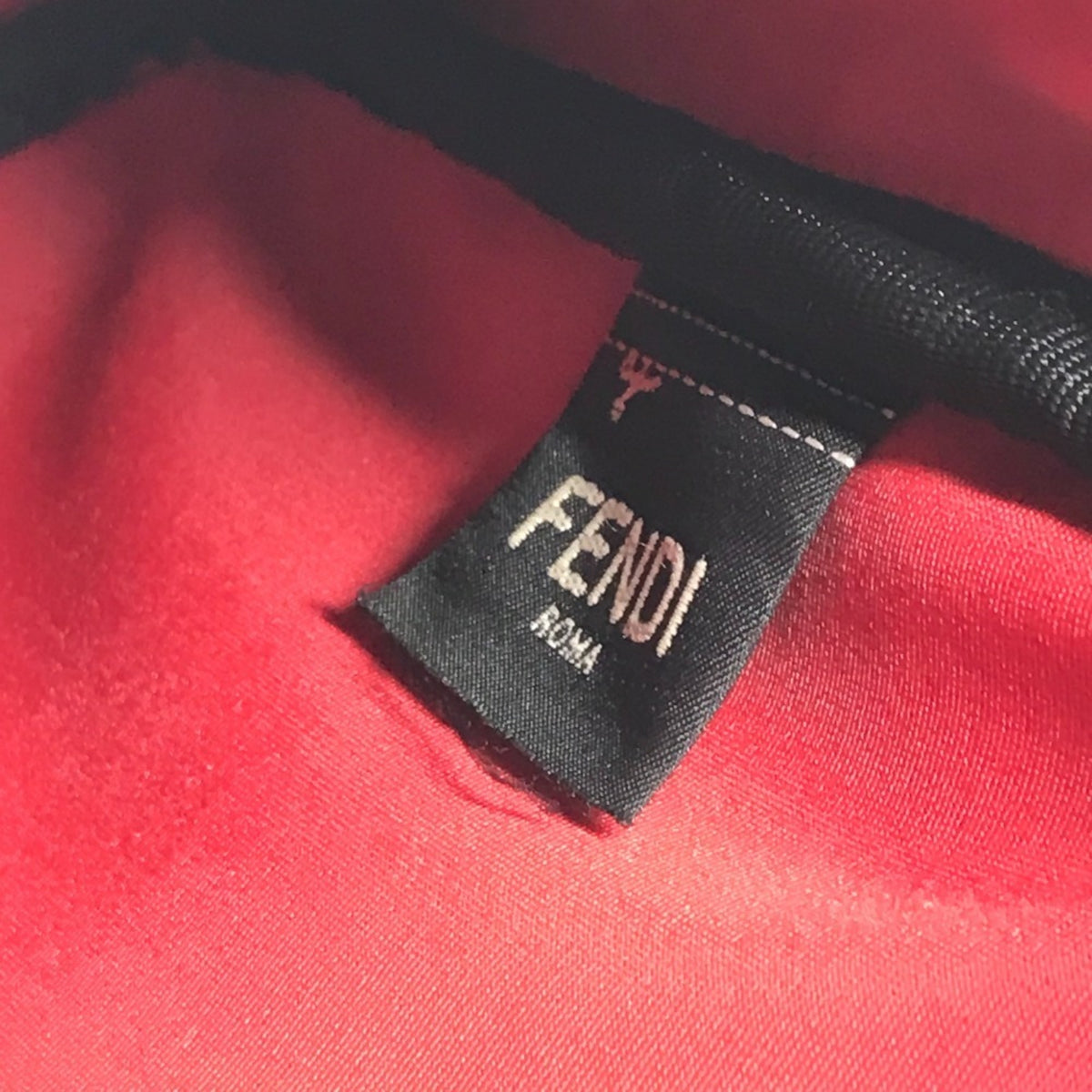 Fendi Black Khaki Leather Canvas Pochette Shoulder Bag (Pre-Owned)