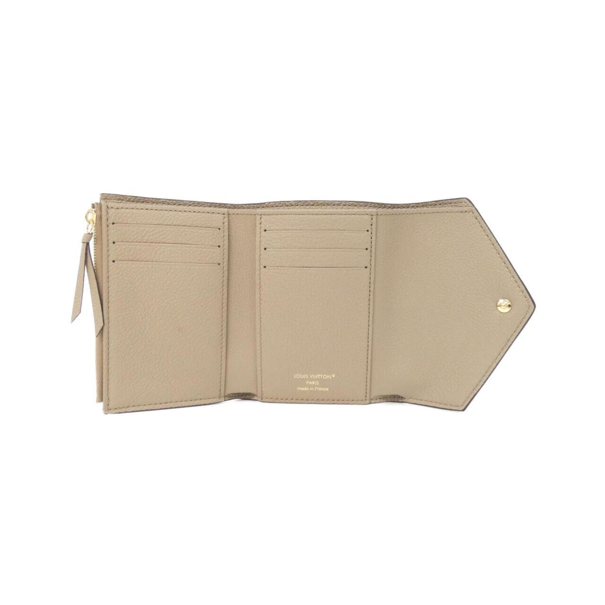 Louis Vuitton Monogram Empreinte Beige Tourterelle Leather Wallet (Bi-Fold) (Pre-Owned)