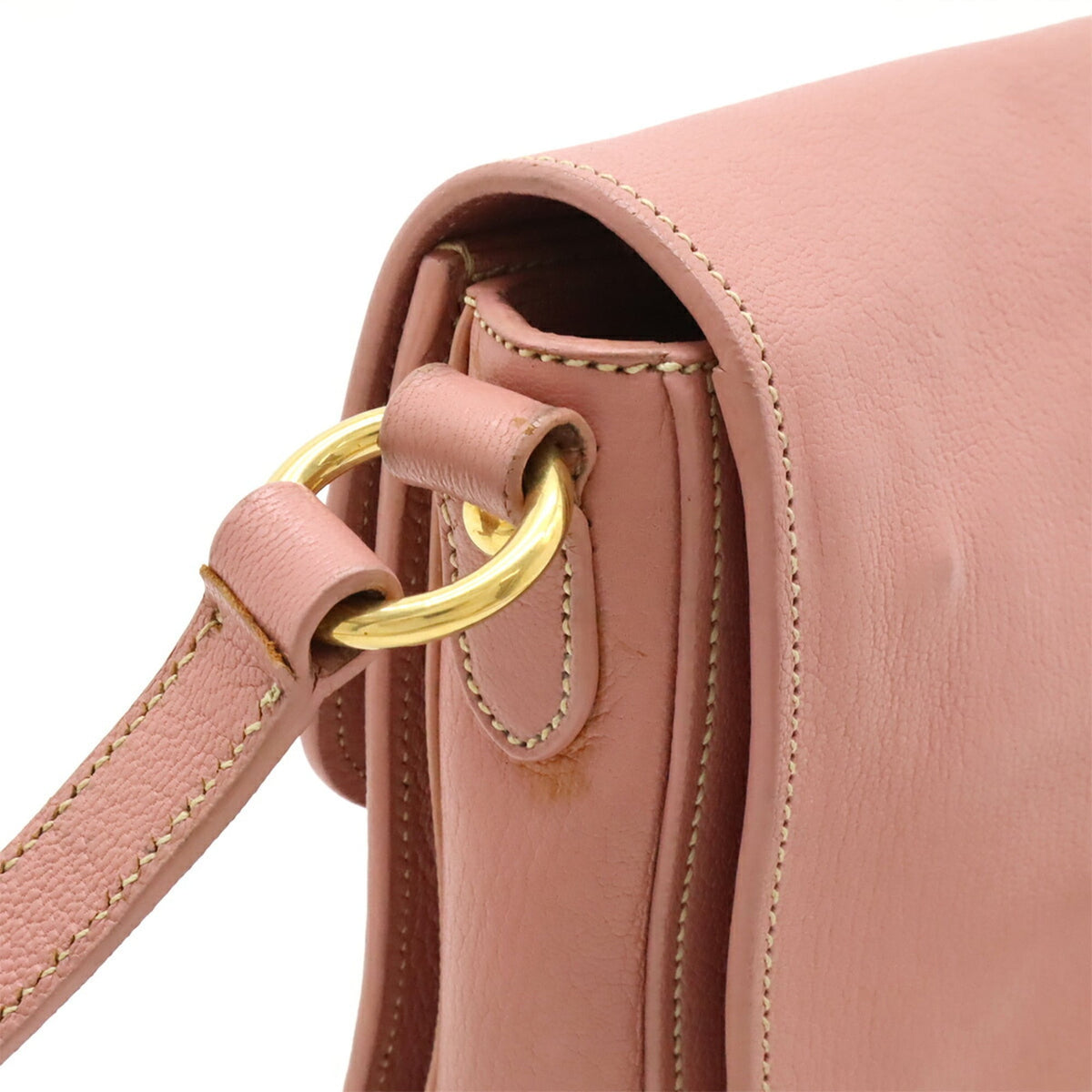 Miu Miu Pink Leather Pochette Shoulder Bag (Pre-Owned)