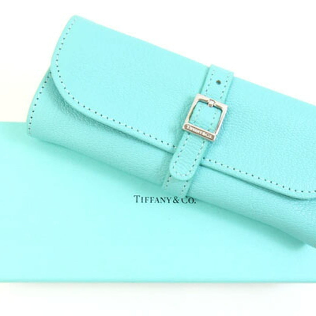 Tiffany Tiffany Blue Leather Pouch (Pre-Owned)