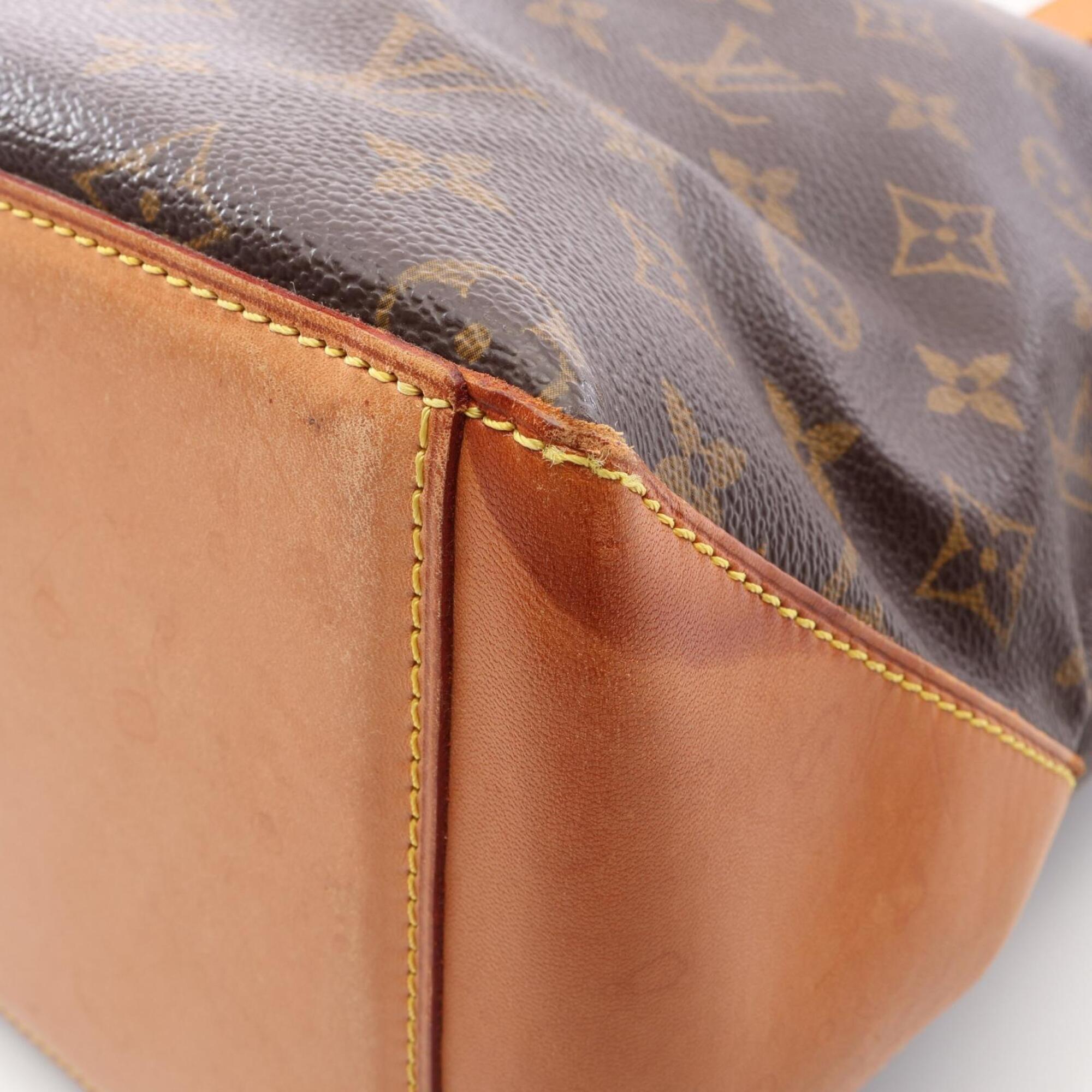 Louis Vuitton Brown Coated Canvas Pvc Monogram Leather Handbag Tote Bag (Pre-Owned)