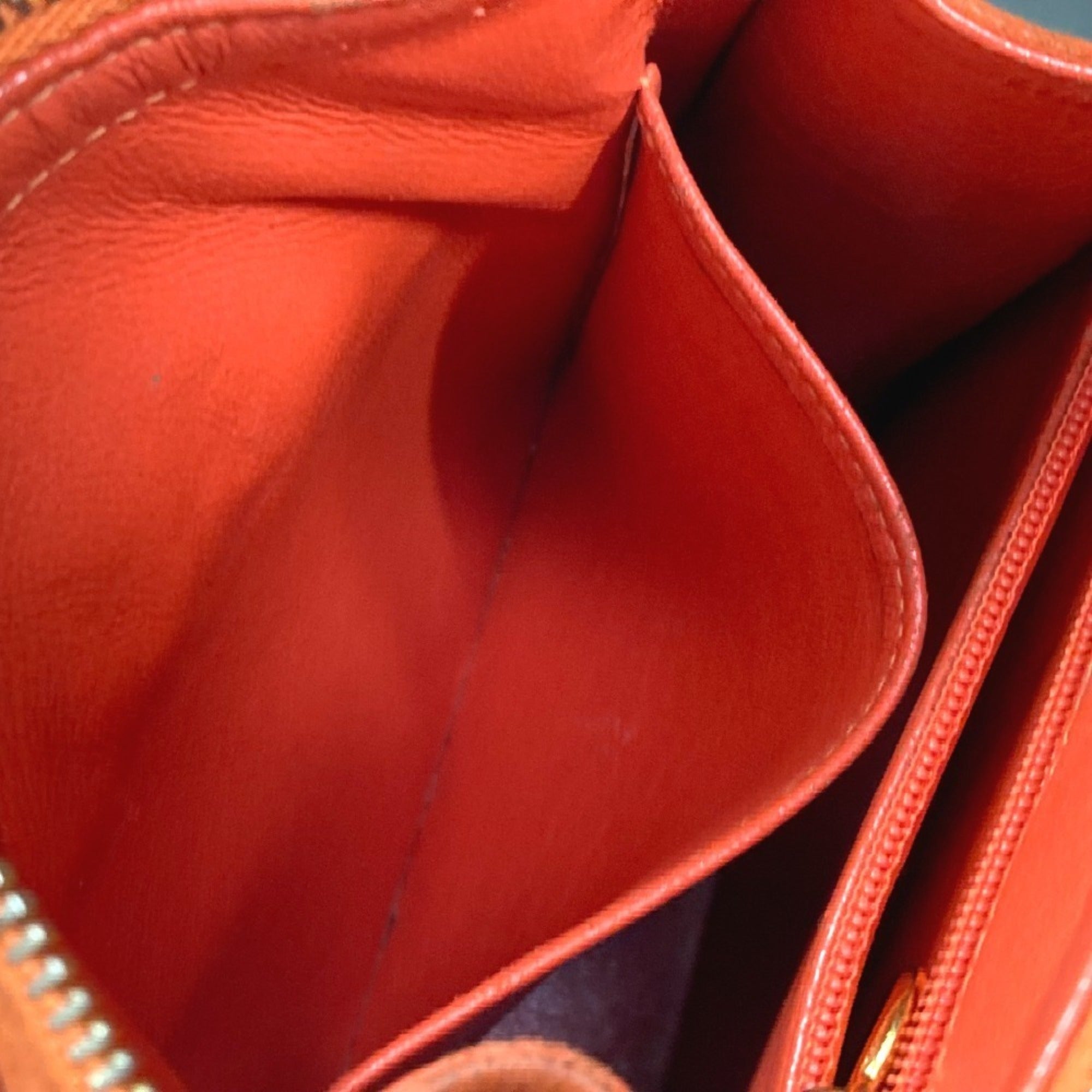 Chanel Orange Suede Handbag Shoulder Bag (Pre-Owned)