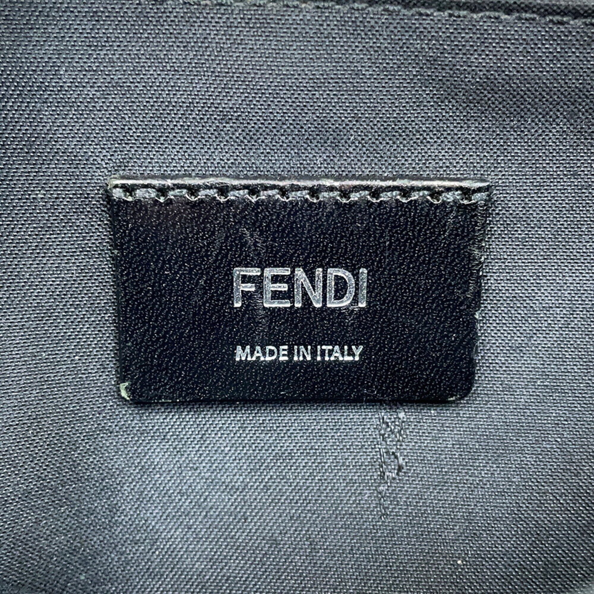 Fendi Zucca Gray Pvc Handbag Sling Bag (Pre-Owned)