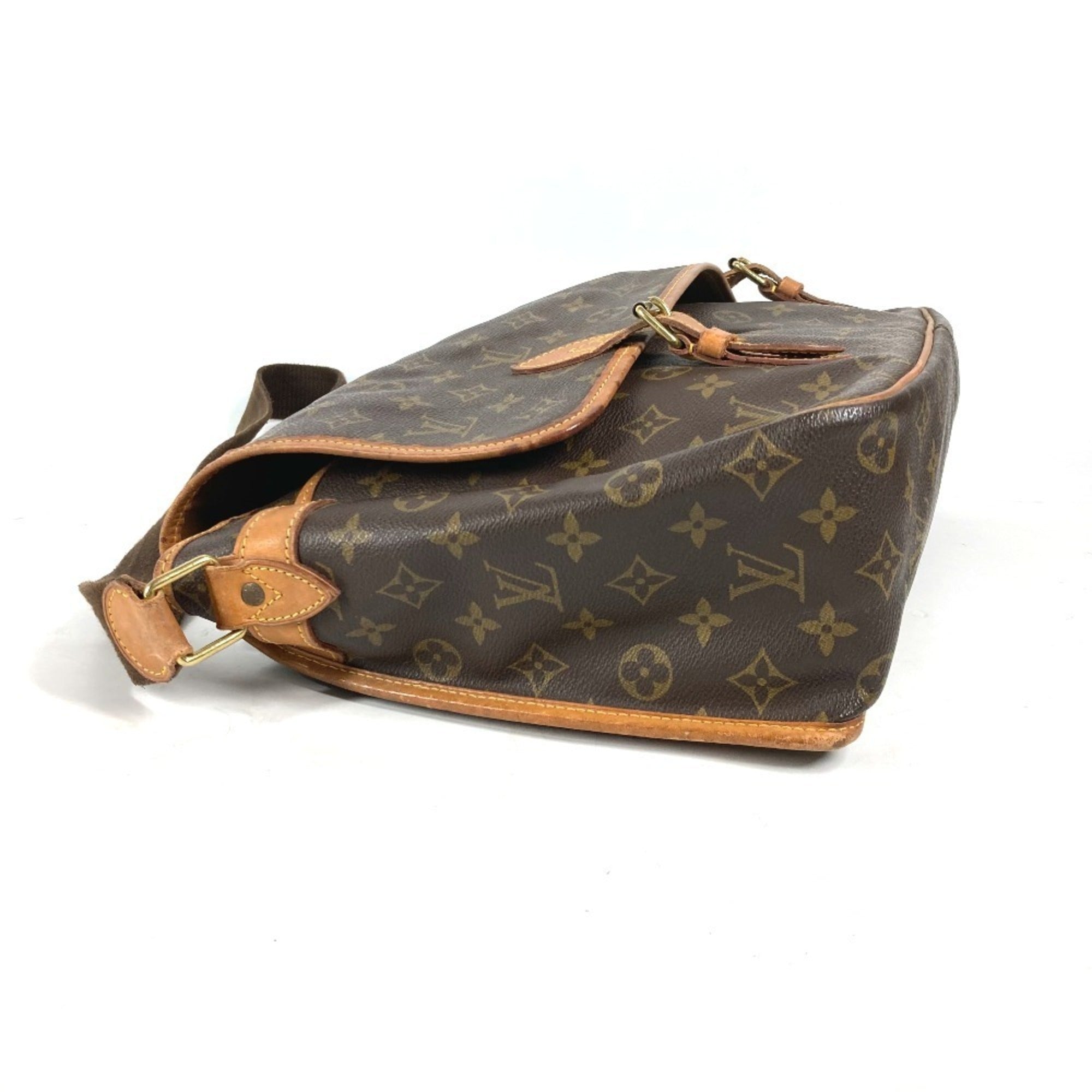 Louis Vuitton Brown Monogram Messenger Bag Shoulder Bag (Pre-Owned)
