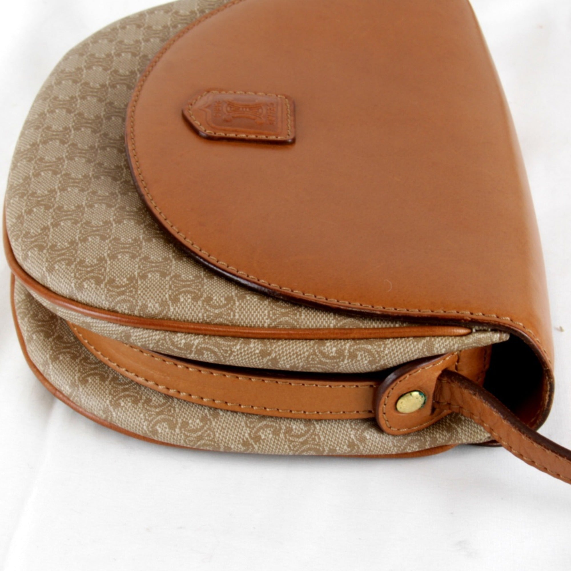 Celine Brown Leather Pvc Shoulder Bag (Pre-Owned)
