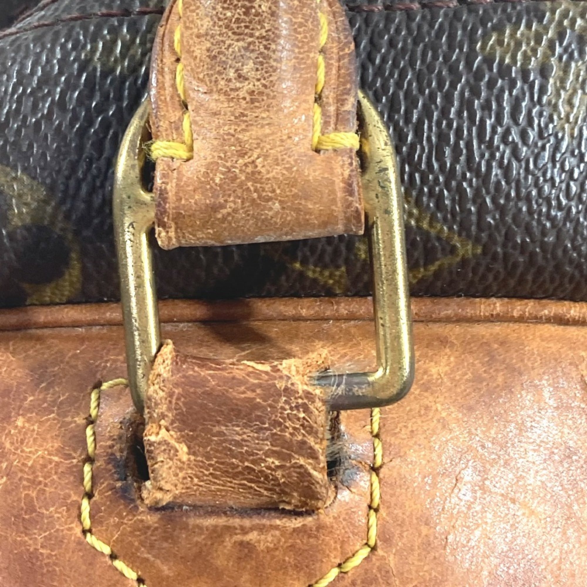 Louis Vuitton Brown Monogram Boston Bag Handbag Tote Bag (Pre-Owned)