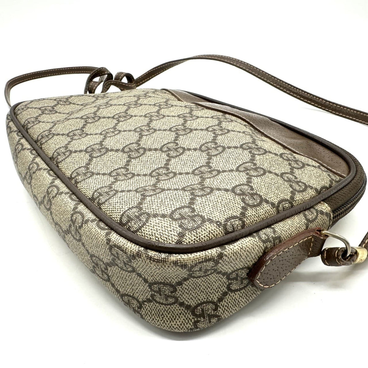 Gucci Brown Gg Supreme Canvas Shoulder Bag (Pre-Owned)