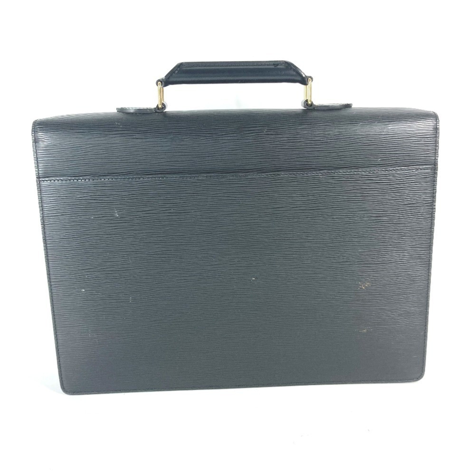 Louis Vuitton Black Noir Epi Leather Handbag (Pre-Owned)