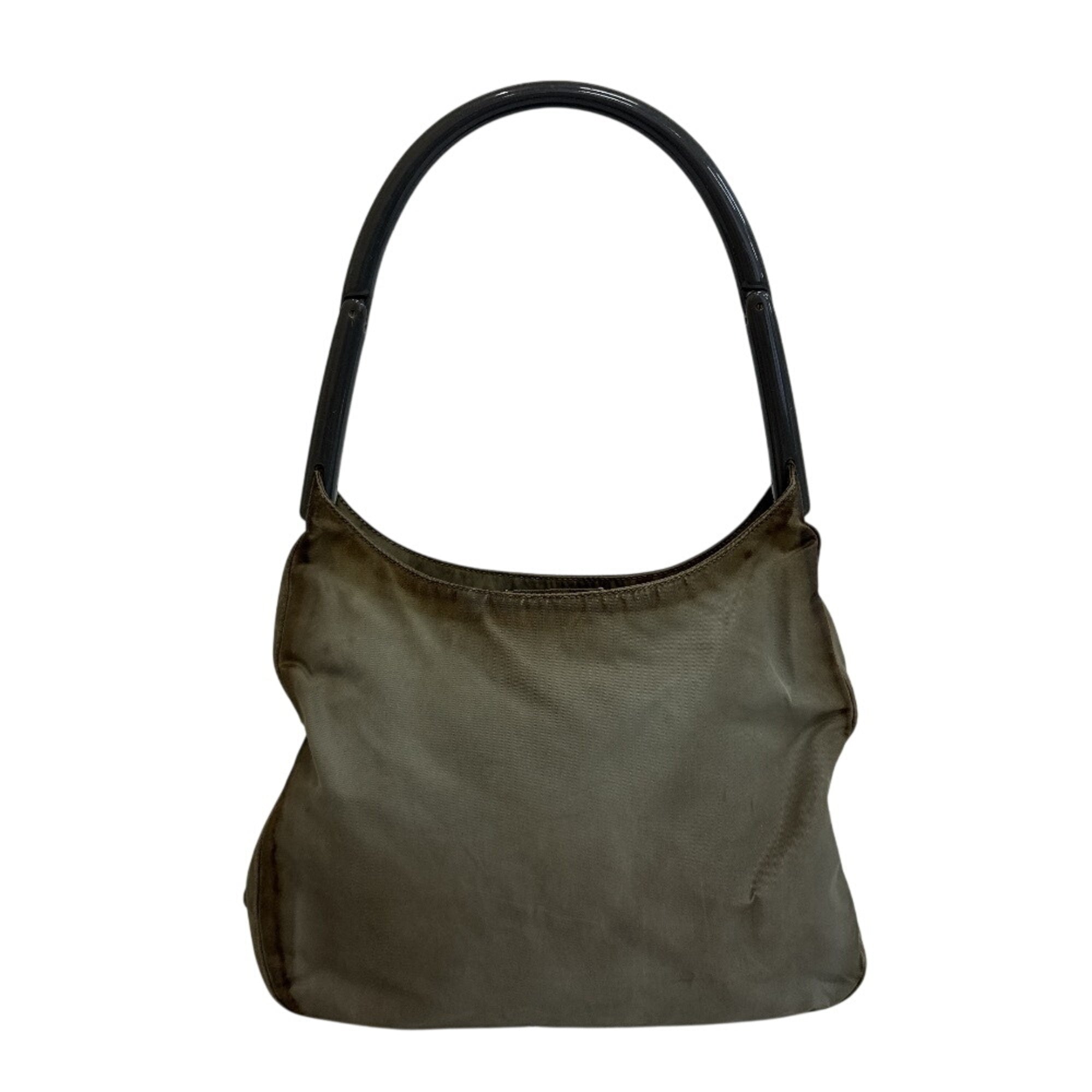 Prada Green Canvas Handbag (Pre-Owned)