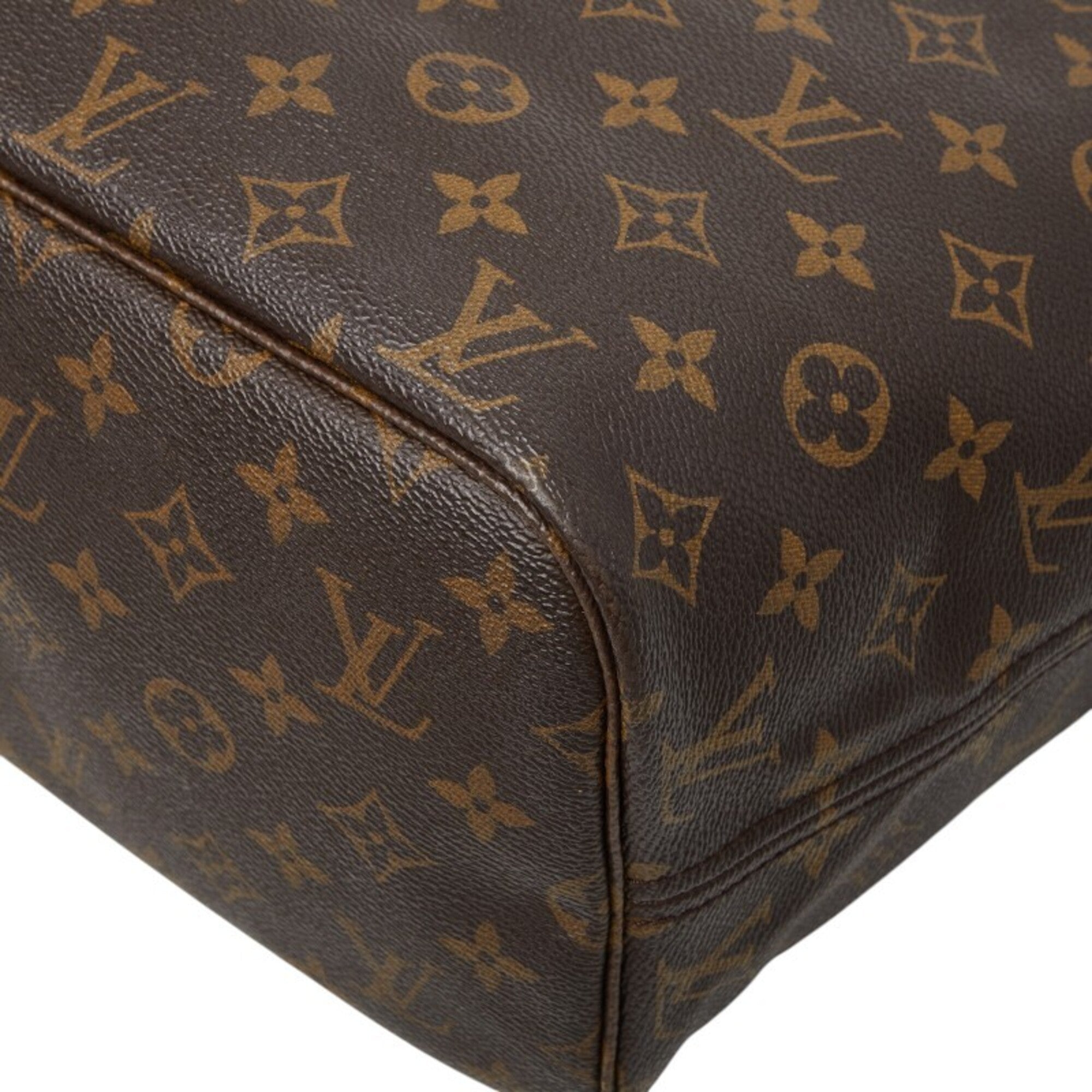 Louis Vuitton Brown Pvc Leather Shoulder Bag Tote Bag (Pre-Owned)