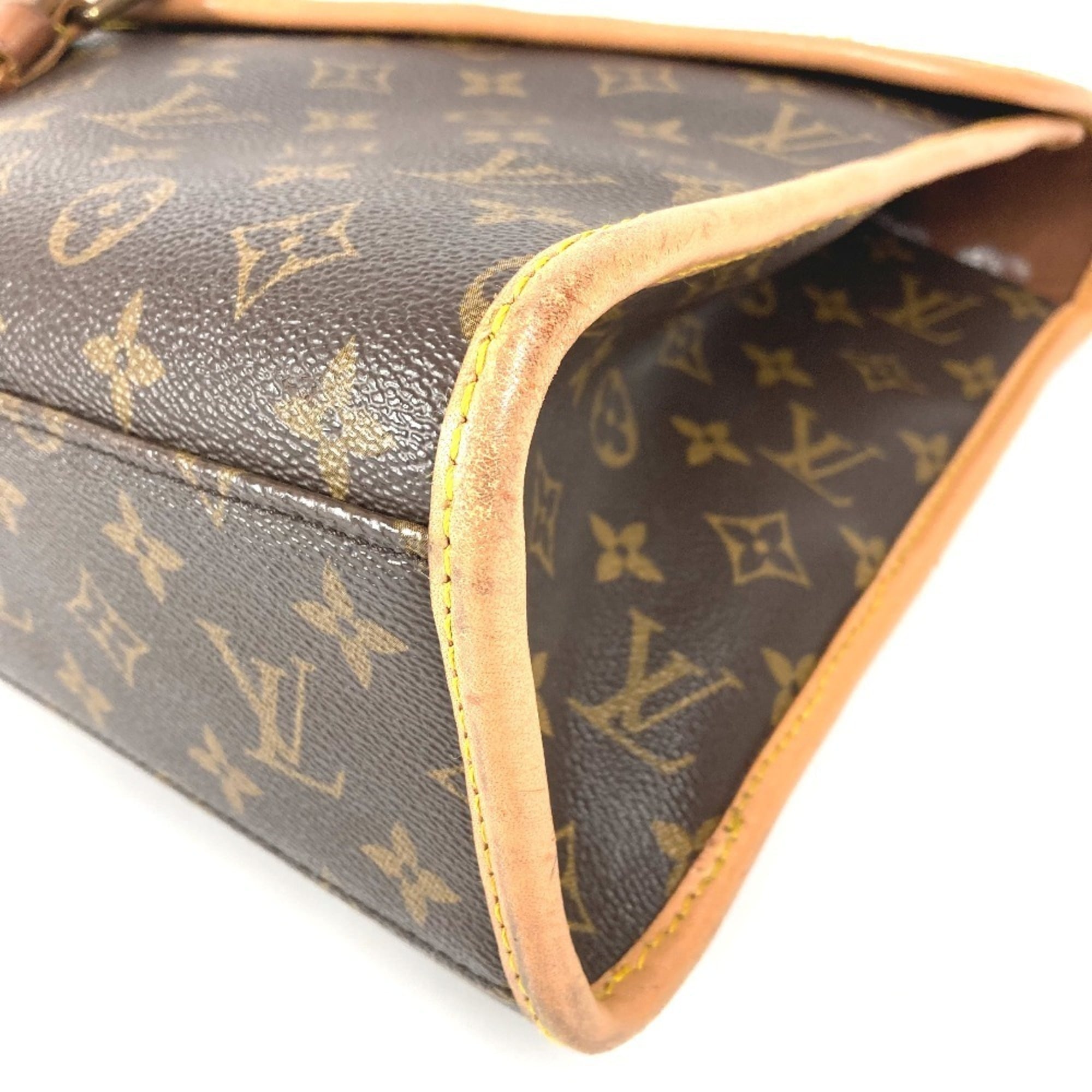Louis Vuitton Brown Galle Monogram Monogram Briefcase Handbag (Pre-Owned)