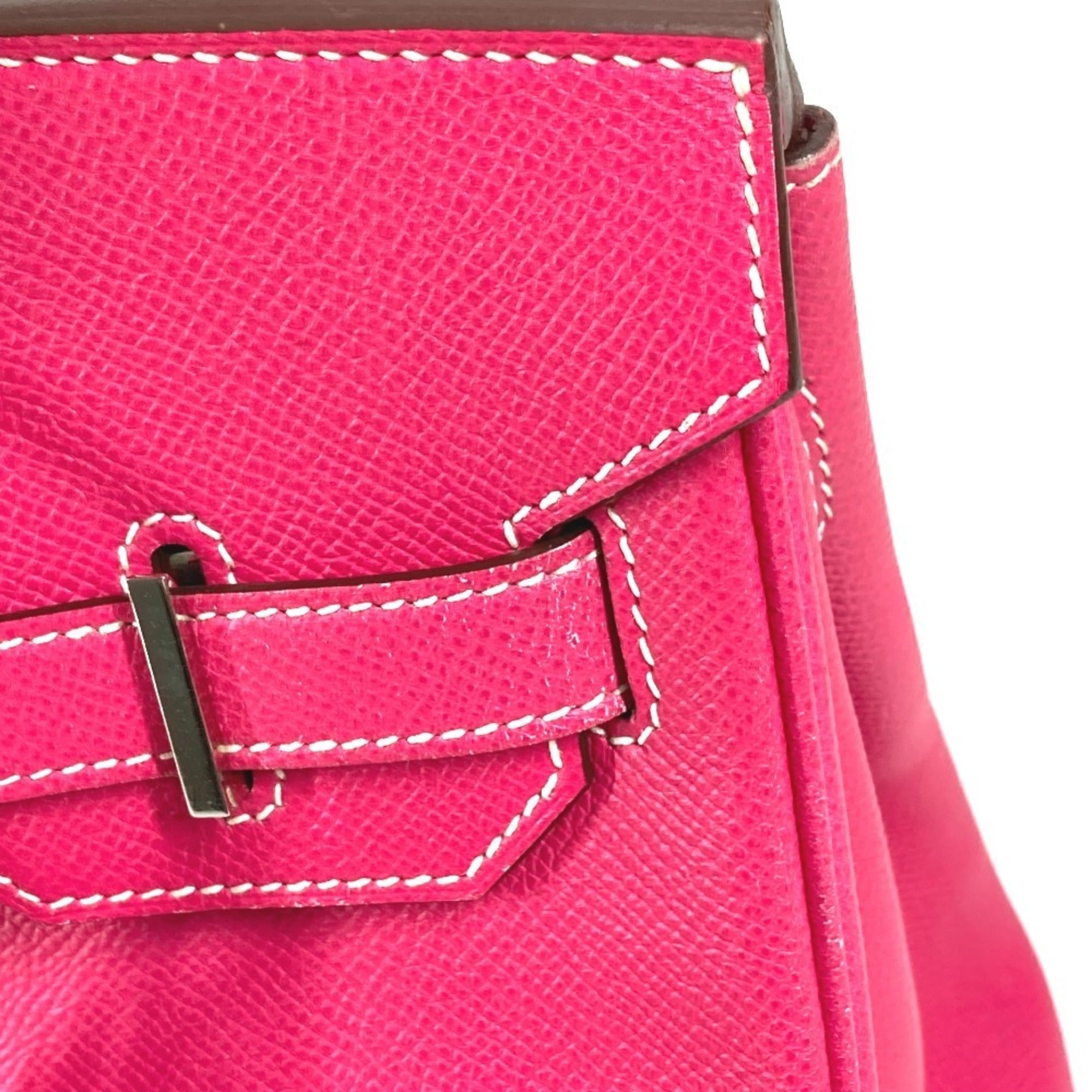 Hermes Pink Rose Tyrien Epsom Leather Handbag Tote Bag (Pre-Owned)