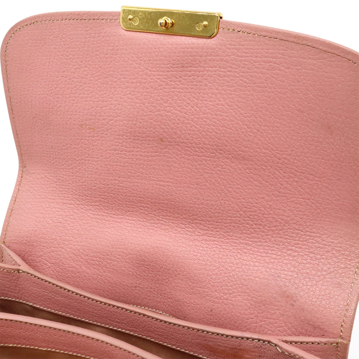 Miu Miu Pink Leather Pochette Shoulder Bag (Pre-Owned)