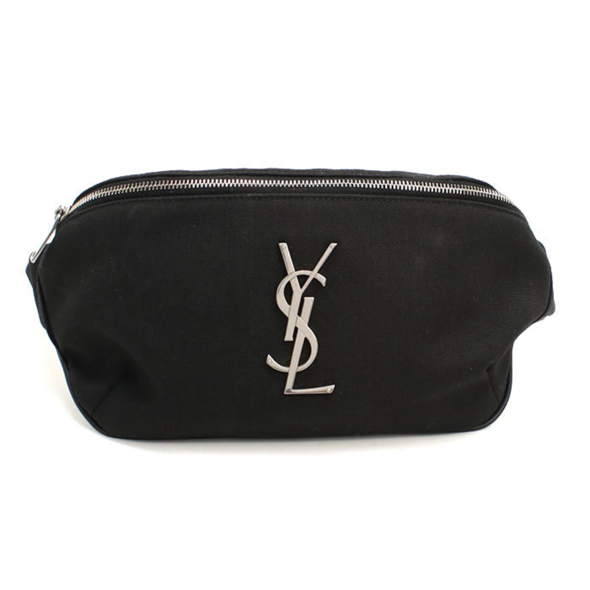 Saint Laurent Black Canvas Sling Bag (Pre-Owned)