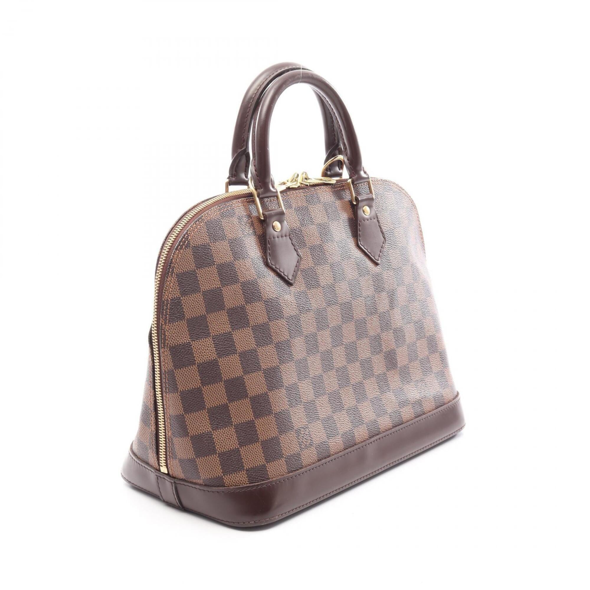 Louis Vuitton Brown Coated Canvas Leather Handbag (Pre-Owned)