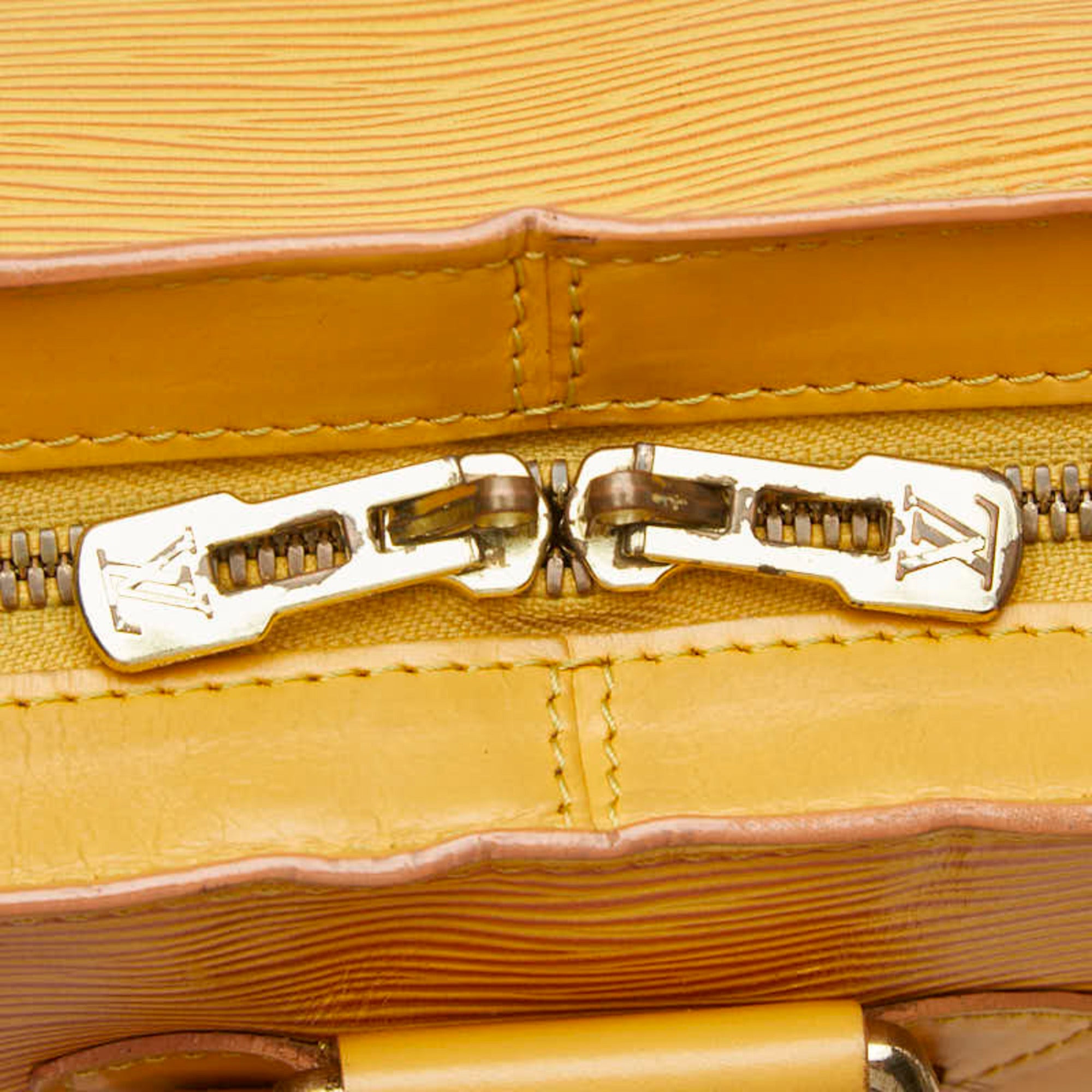 Louis Vuitton Yellow Leather Backpack (Pre-Owned)