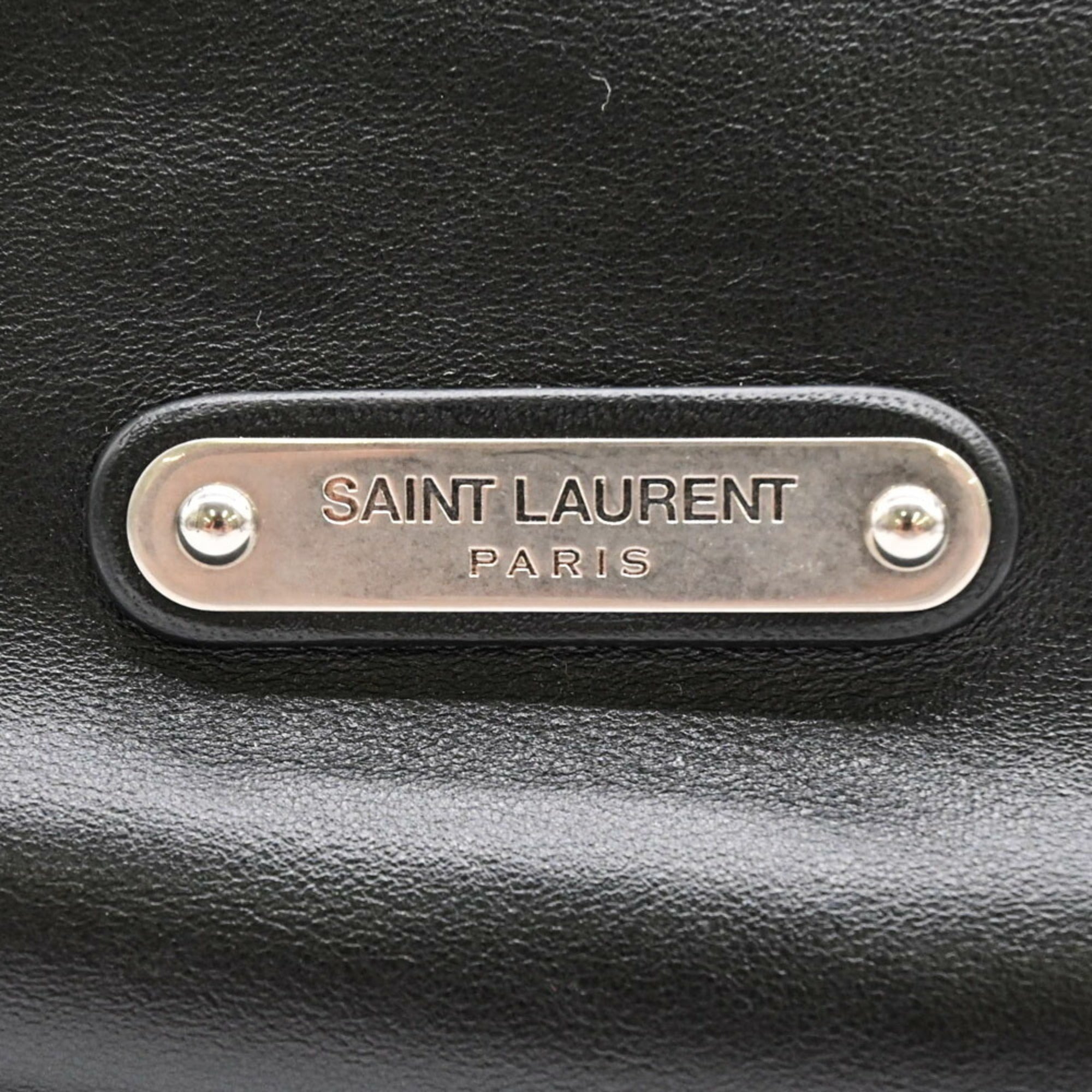 Yves Saint Laurent Black Pvc Backpack (Pre-Owned)