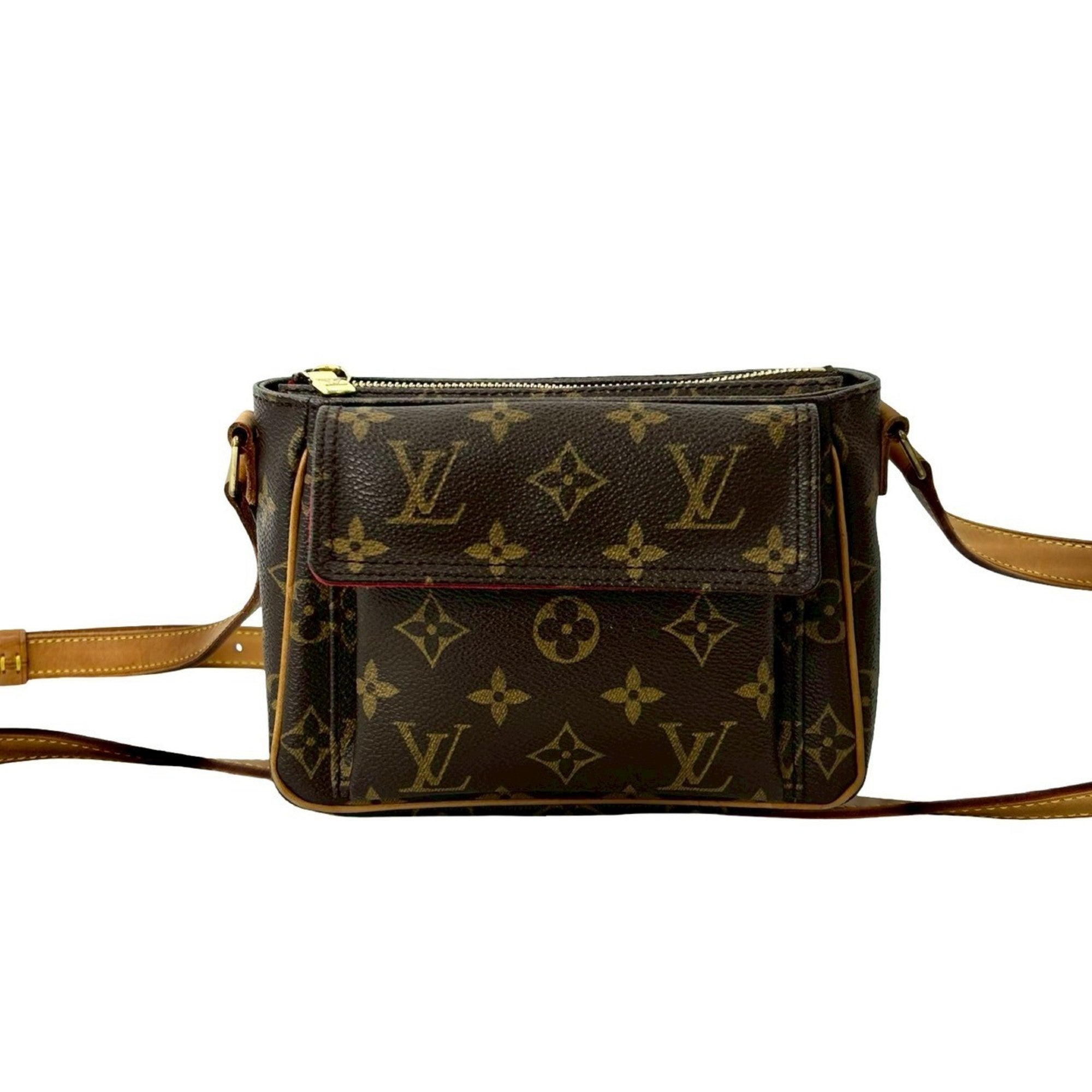 Louis Vuitton Brown Leather Pvc Pochette Shoulder Bag (Pre-Owned)