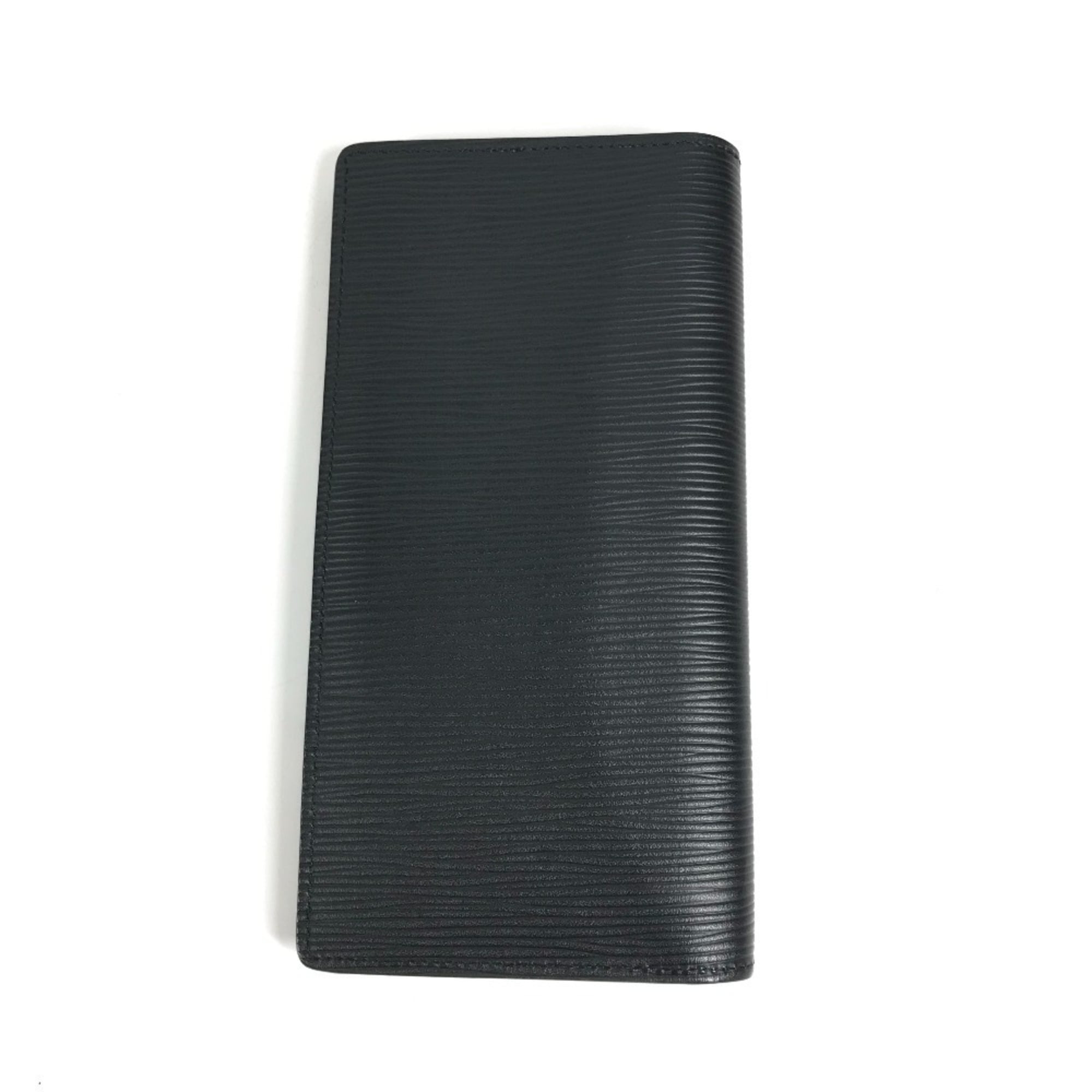 Louis Vuitton Black Noir Epi Leather Long Wallet (Bi-Fold) (Pre-Owned)
