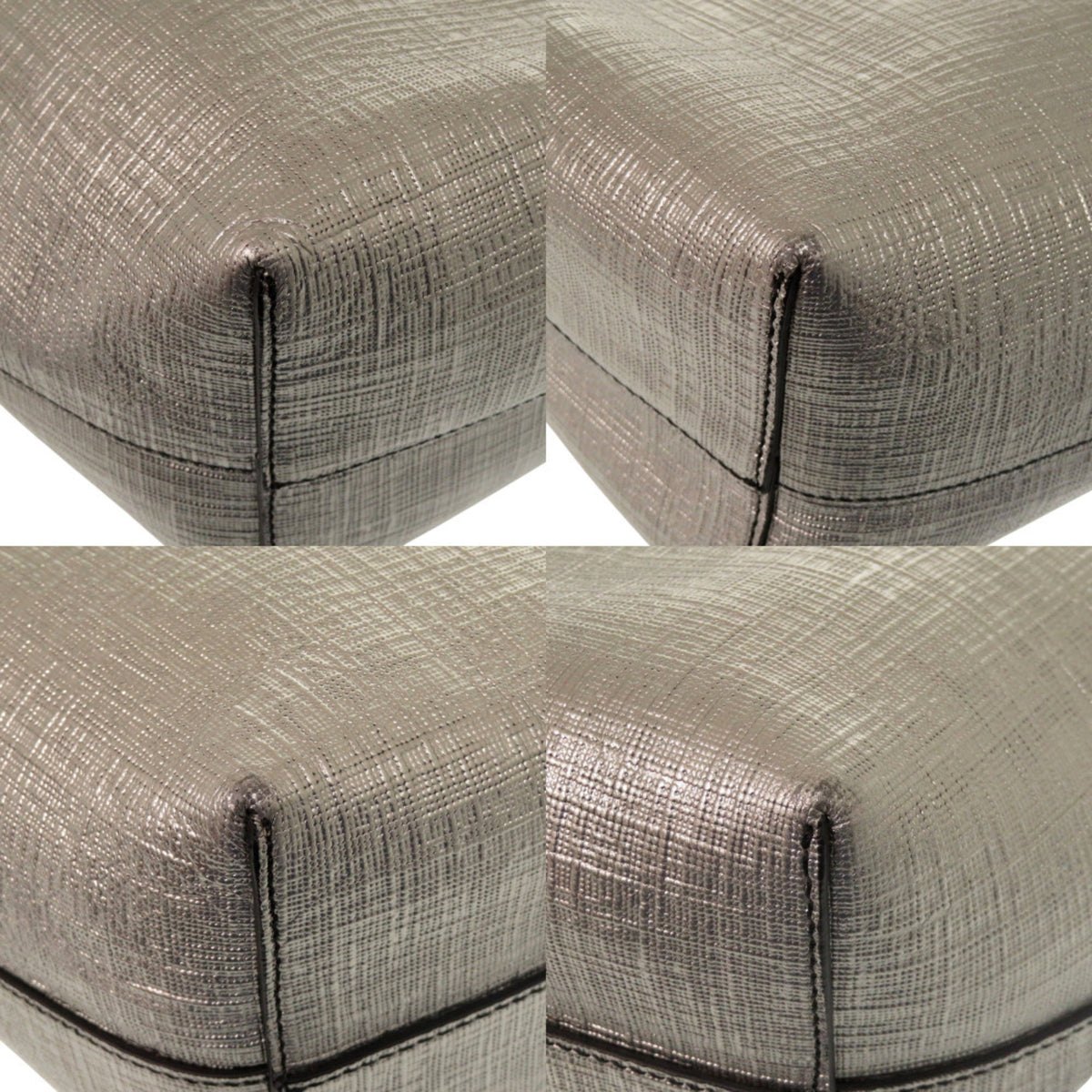 Alexander Mcqueen Silver Pouch Tote Bag (Pre-Owned)