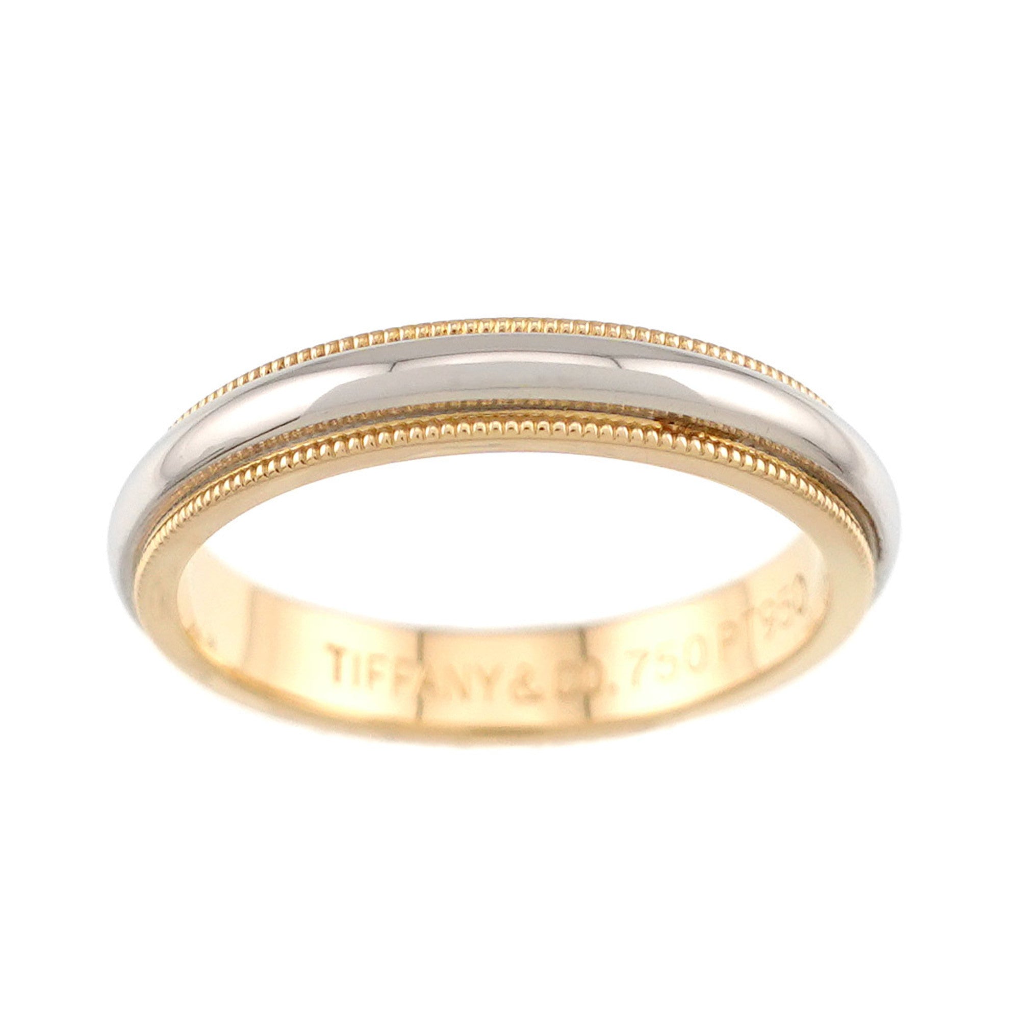 Tiffany Yellow Gold (18K) Platinum 950 Band Ring (Pre-Owned)