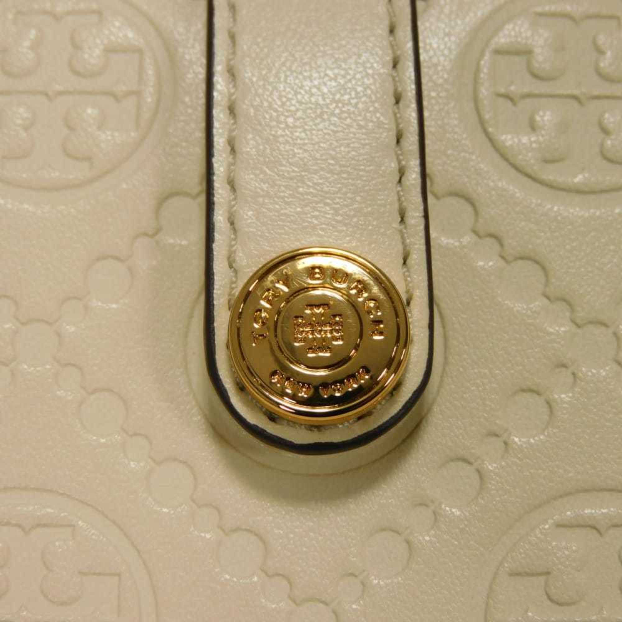 Tory Burch Cream White Leather Shoulder Bag (Pre-Owned)