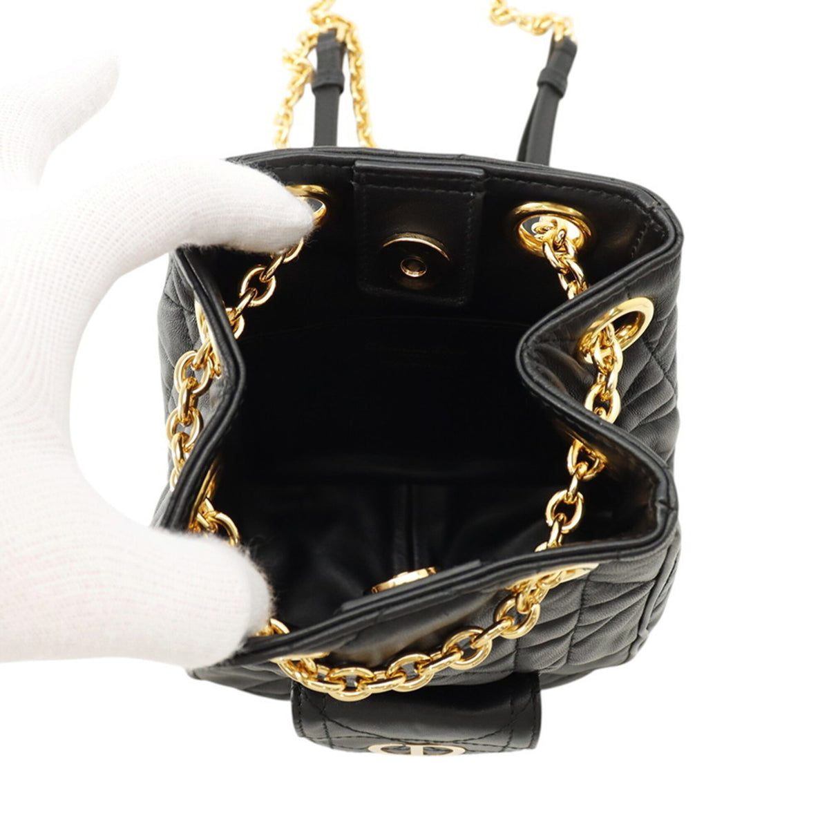 Christian Dior Black Leather Handbag (Pre-Owned)