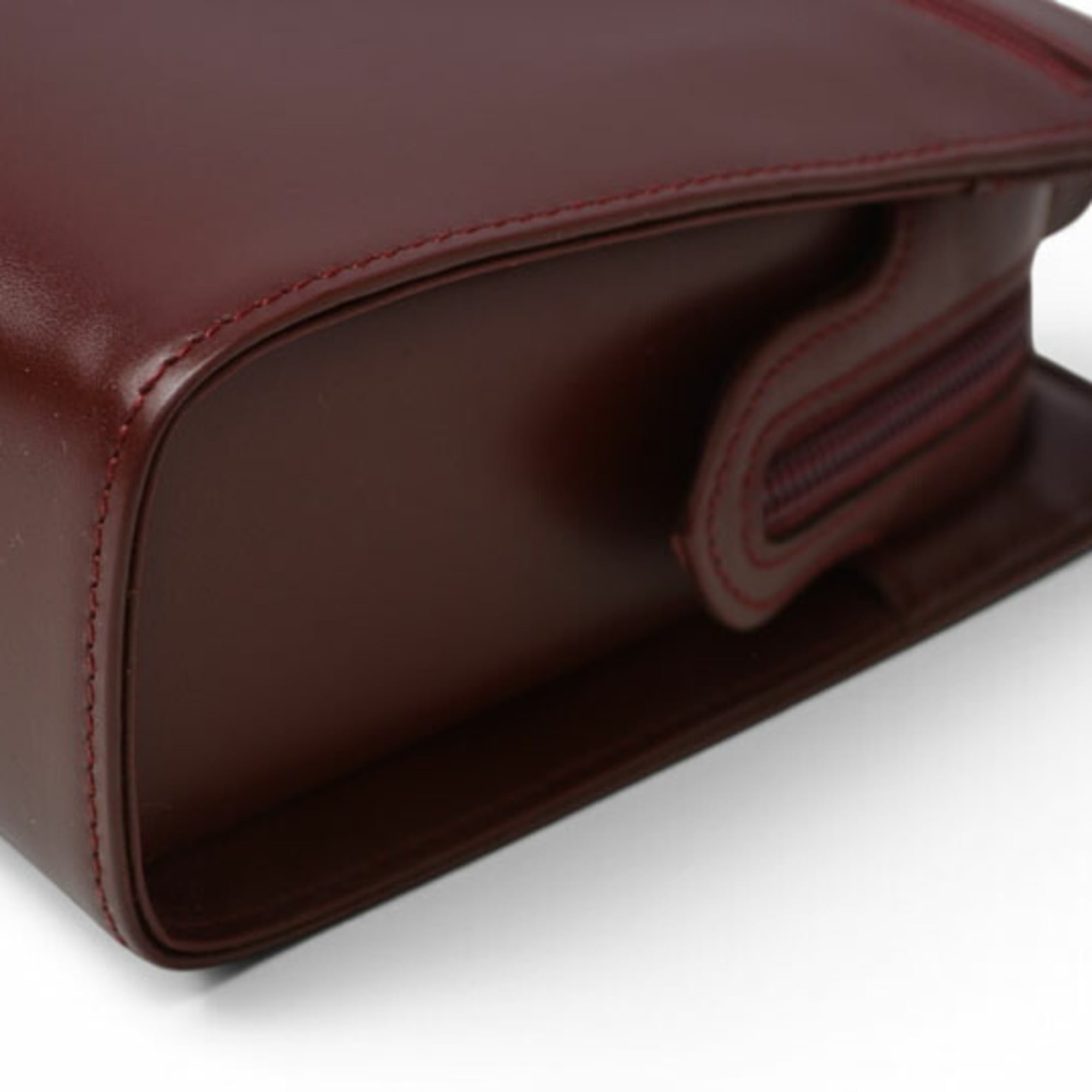Cartier Must Bordeaux Clutch Bag (Pre-Owned)