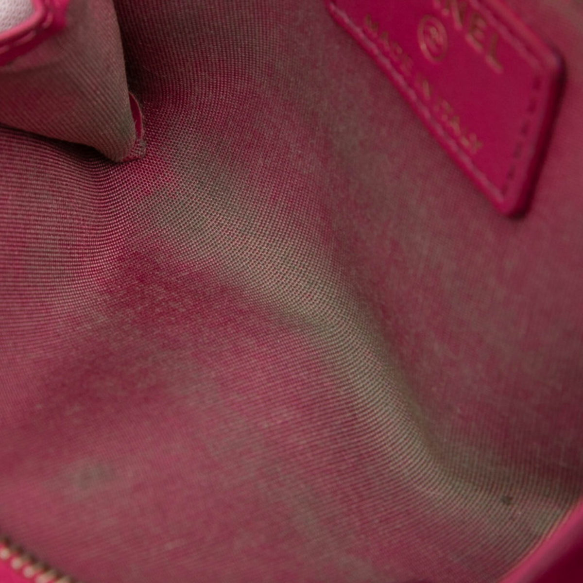 Chanel Pink Leather Coin Purse/Coin Case (Pre-Owned)