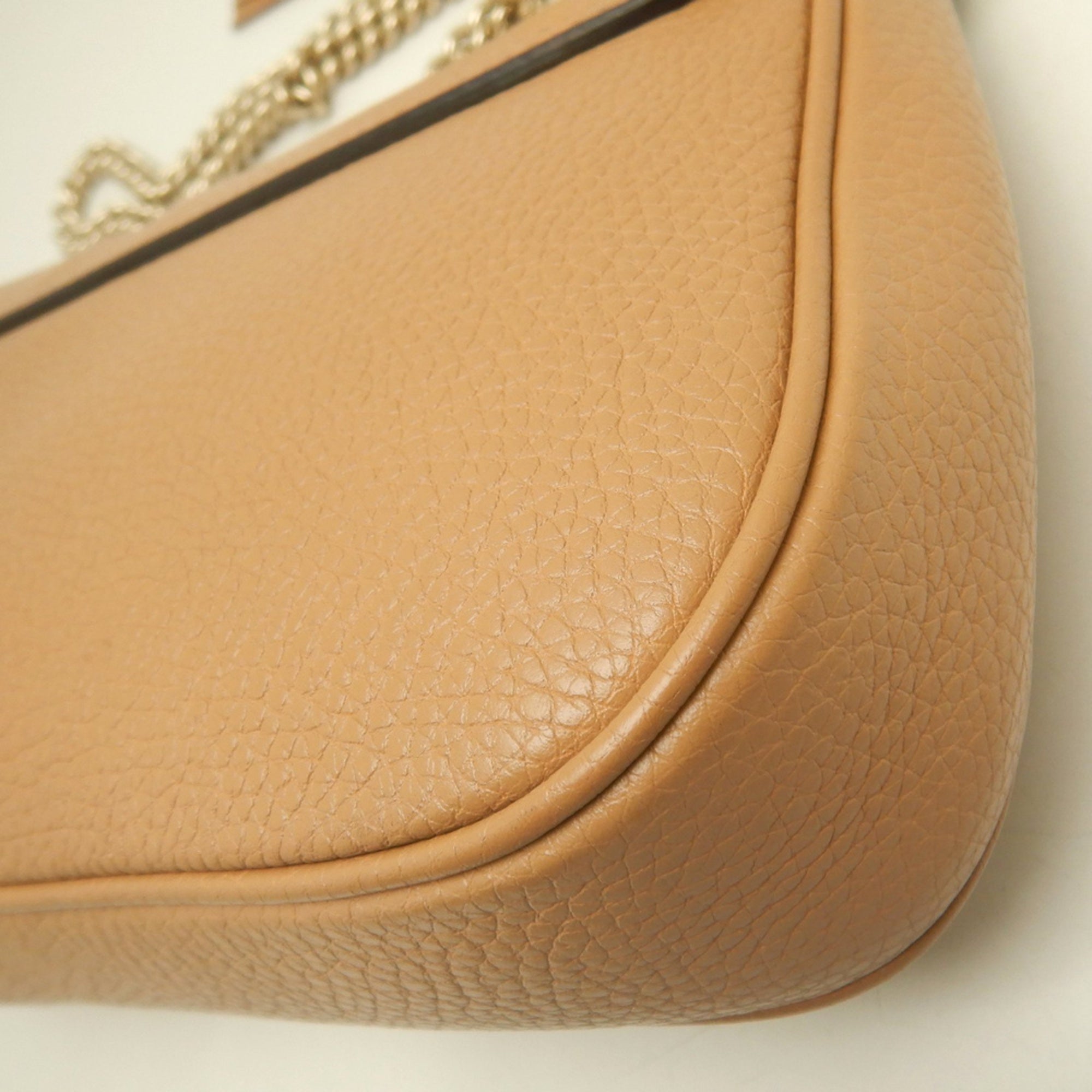 Gucci Brown Leather Shoulder Bag (Pre-Owned)