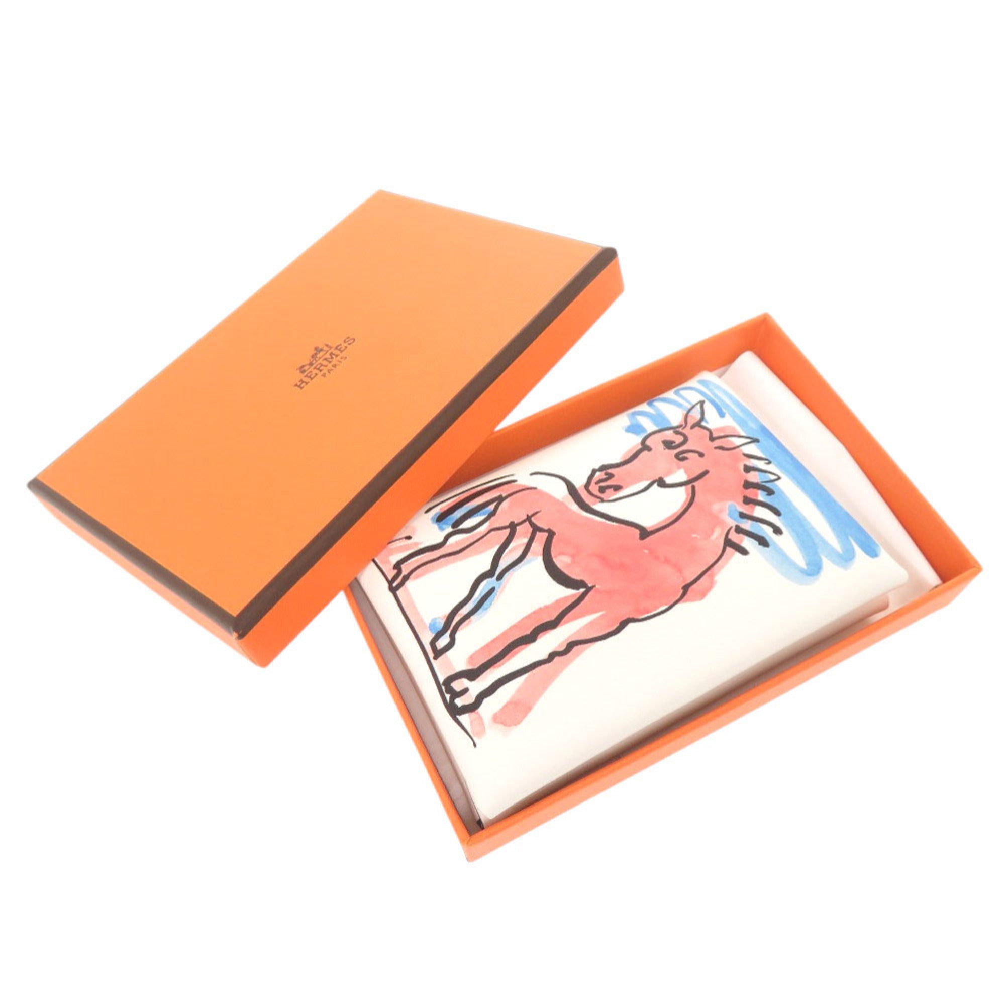 Hermes White Swift Leather Coin Purse/Coin Case (Pre-Owned)