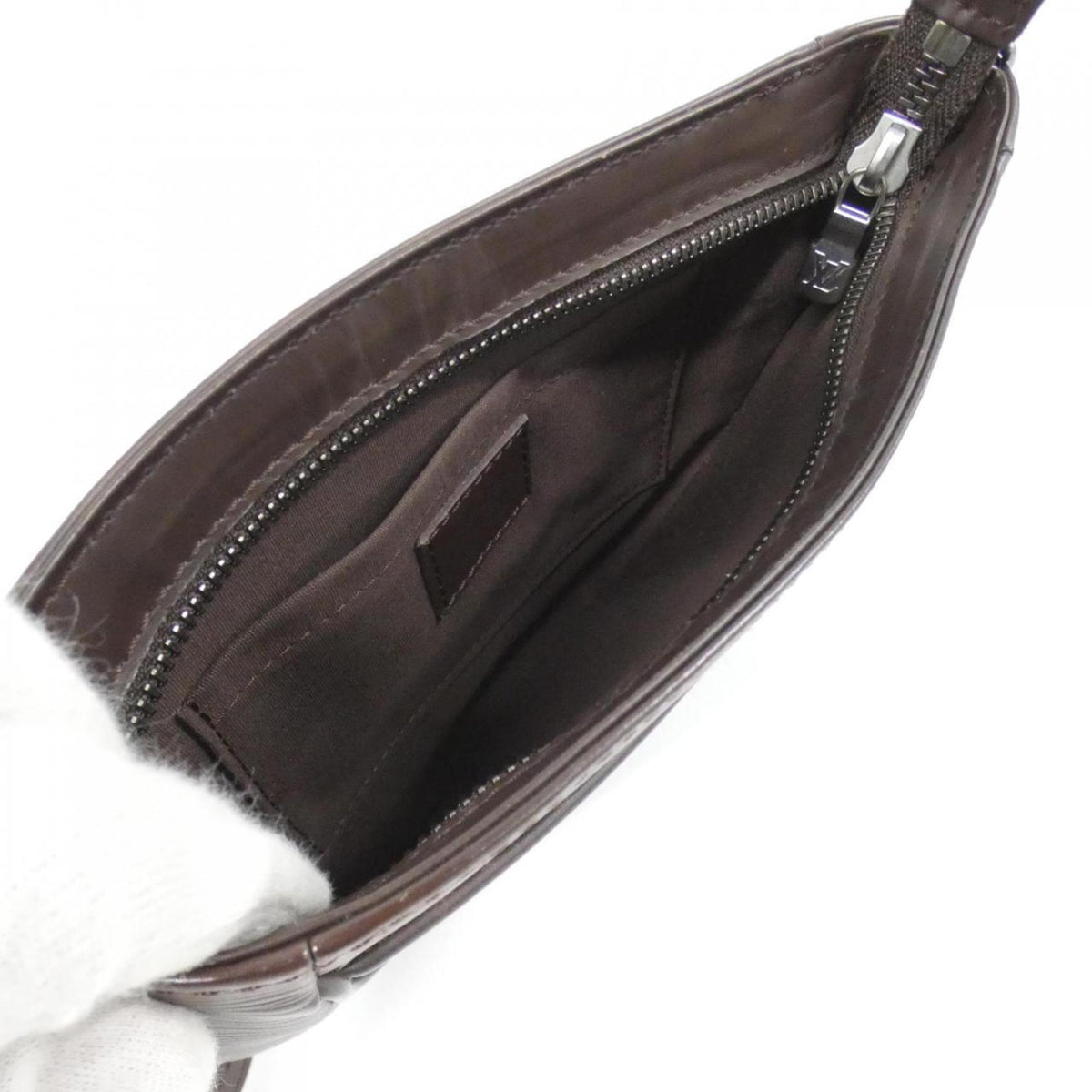 Louis Vuitton Mocha Leather Shoulder Bag (Pre-Owned)