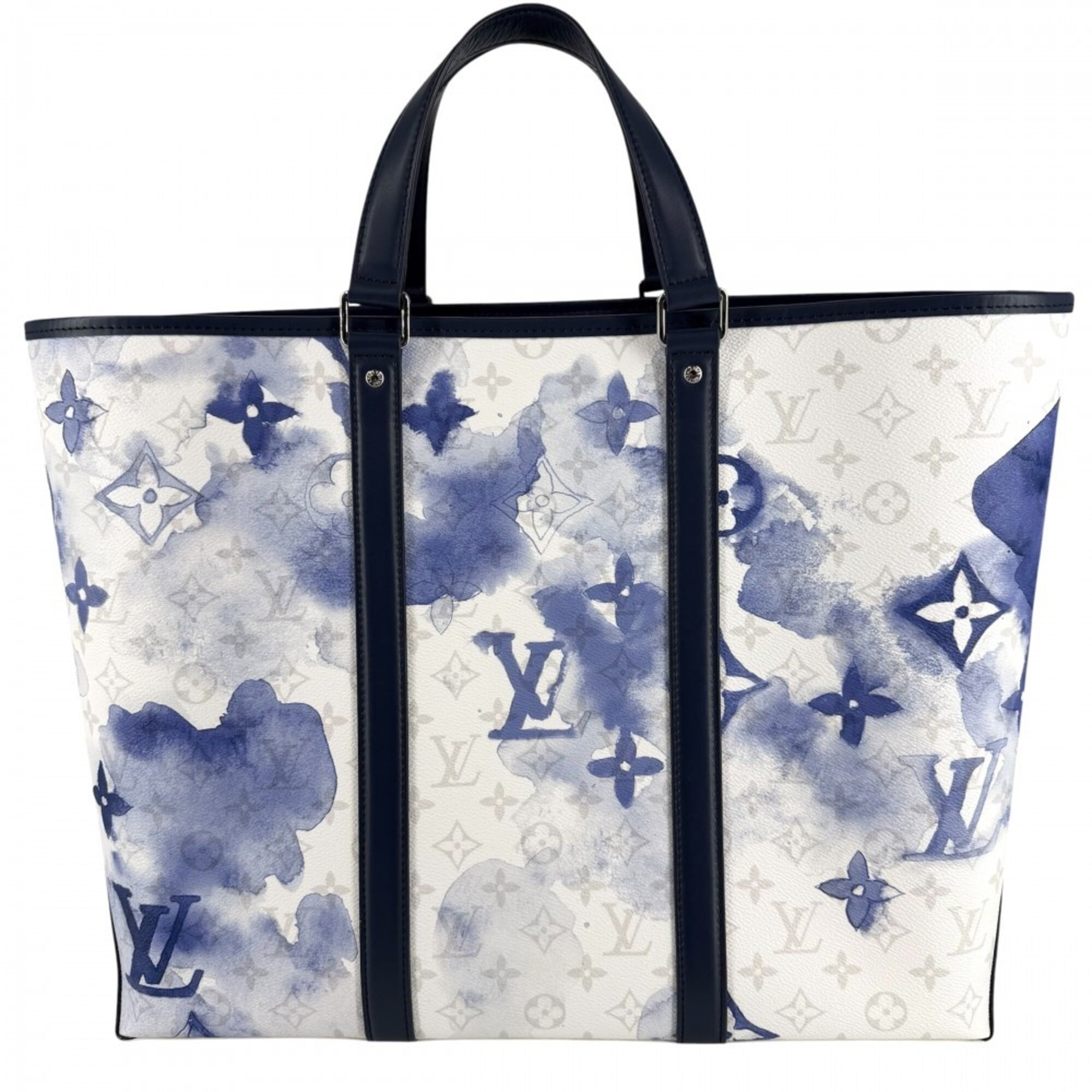 Louis Vuitton Blue Monogram White Monogram Handbag Shoulder Bag (Pre-Owned)