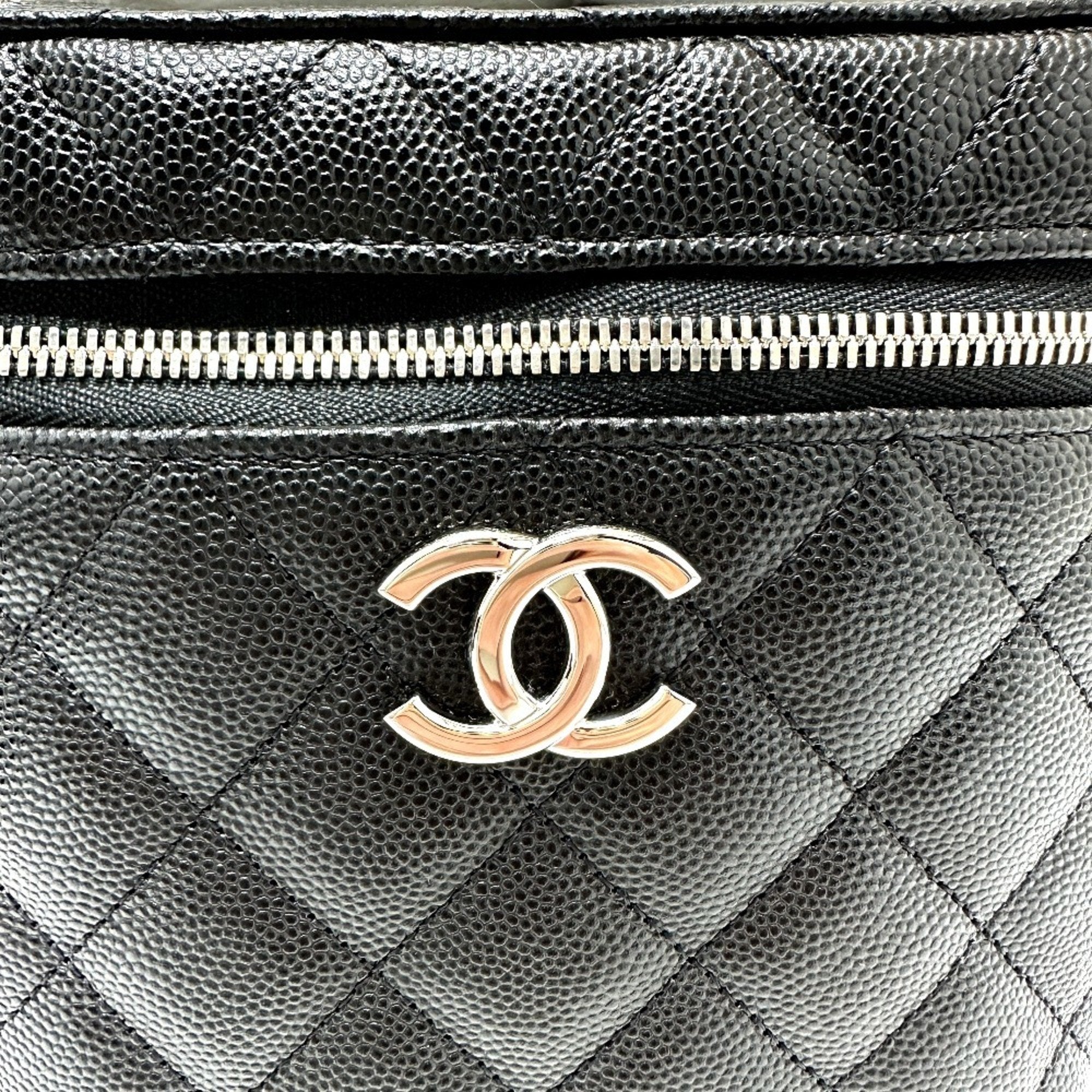 Chanel Black Caviar Leather Vanity Bag (Pre-Owned)